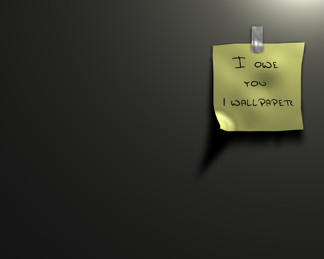 reminder, sticker, i owe you i, 720P, HD Wallpaper