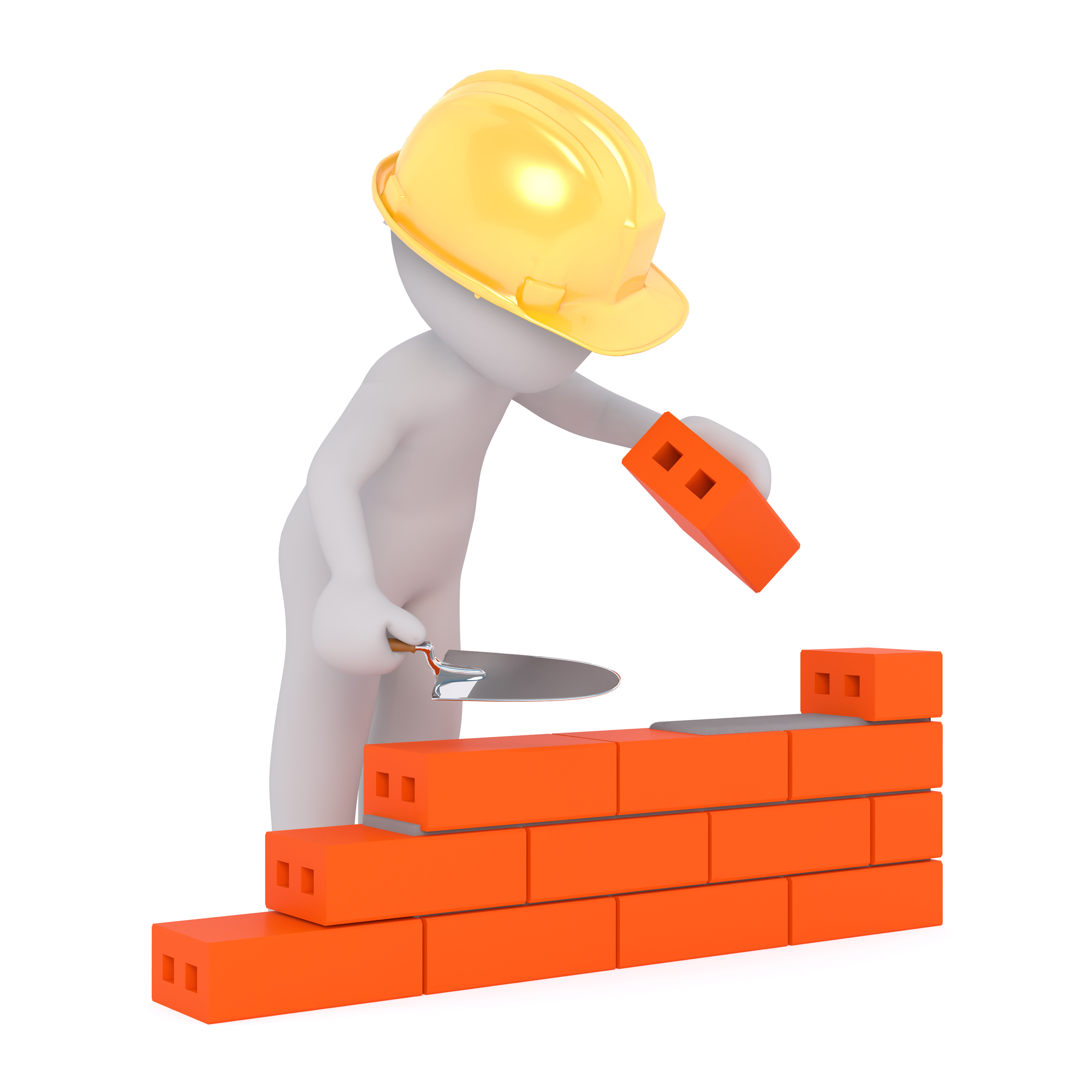 wall, brick, studio shot, hard, white color, model, 8K, data, build a house, industry, helm, box, business, white, one person, 3d, hat, hedge, handyman, Phone HD Wallpaper