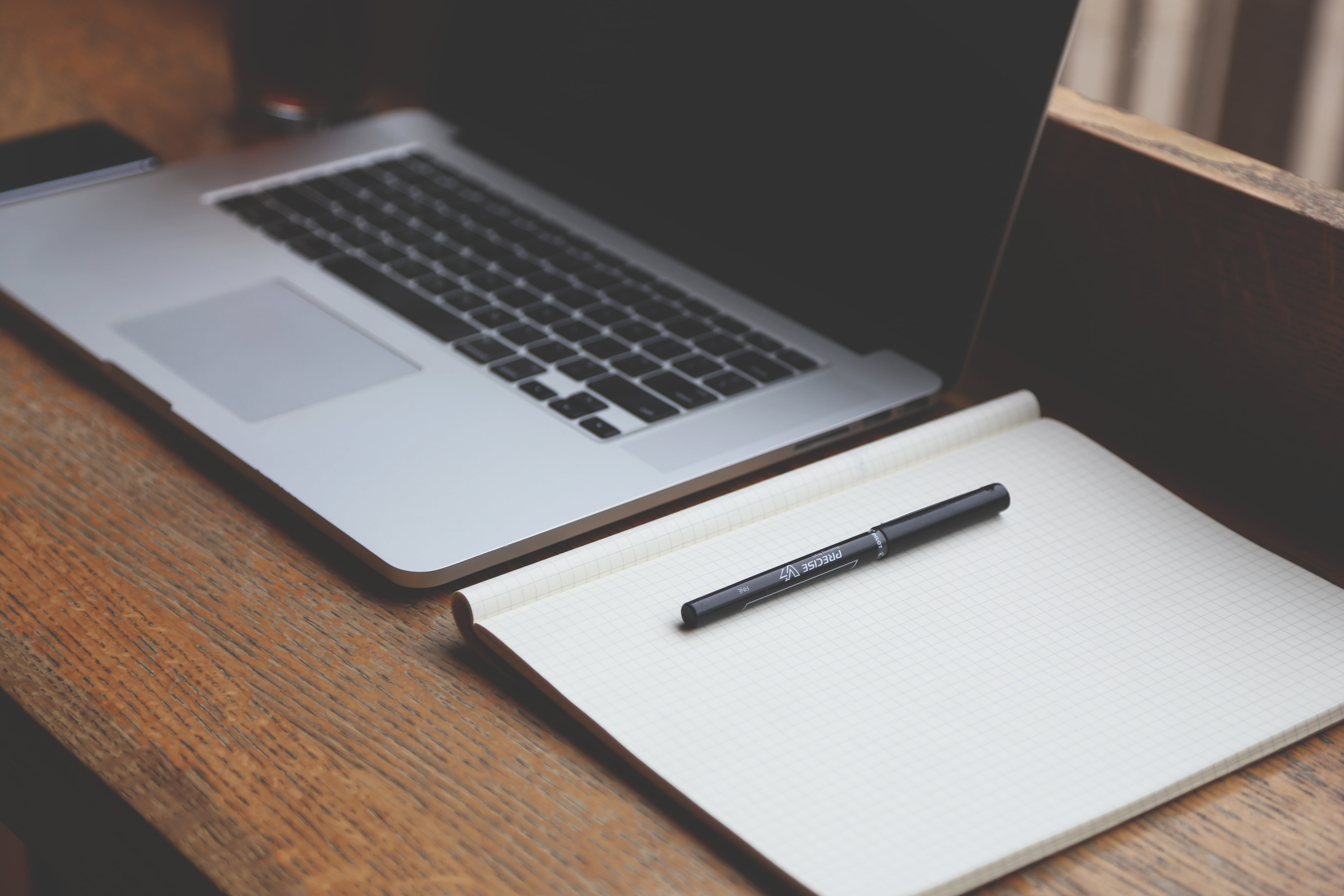 indoors, laptops, start-up, graphing, furniture, black, keyboard, silicon valley, pen, publication, blank, note pad, computer equipment, business, wood - material, HD Wallpaper
