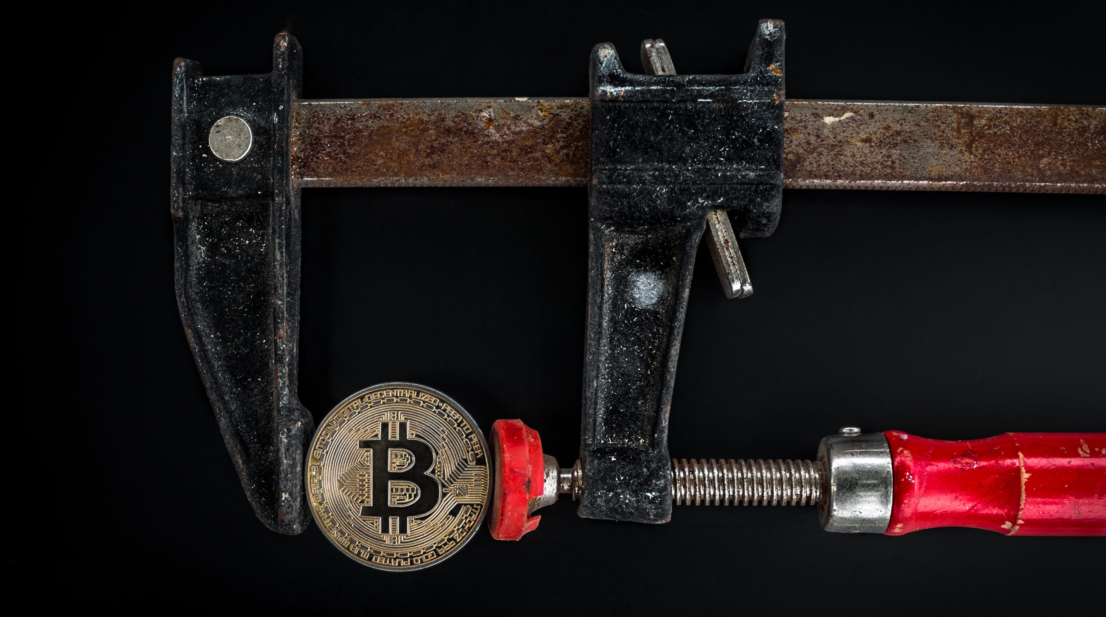 colored, equipment, technology, cut out, measure, studio shot, screw, strength, caliper, steel, coin, communication, close-up, iron, tool, red, gold, work tool, HD Wallpaper