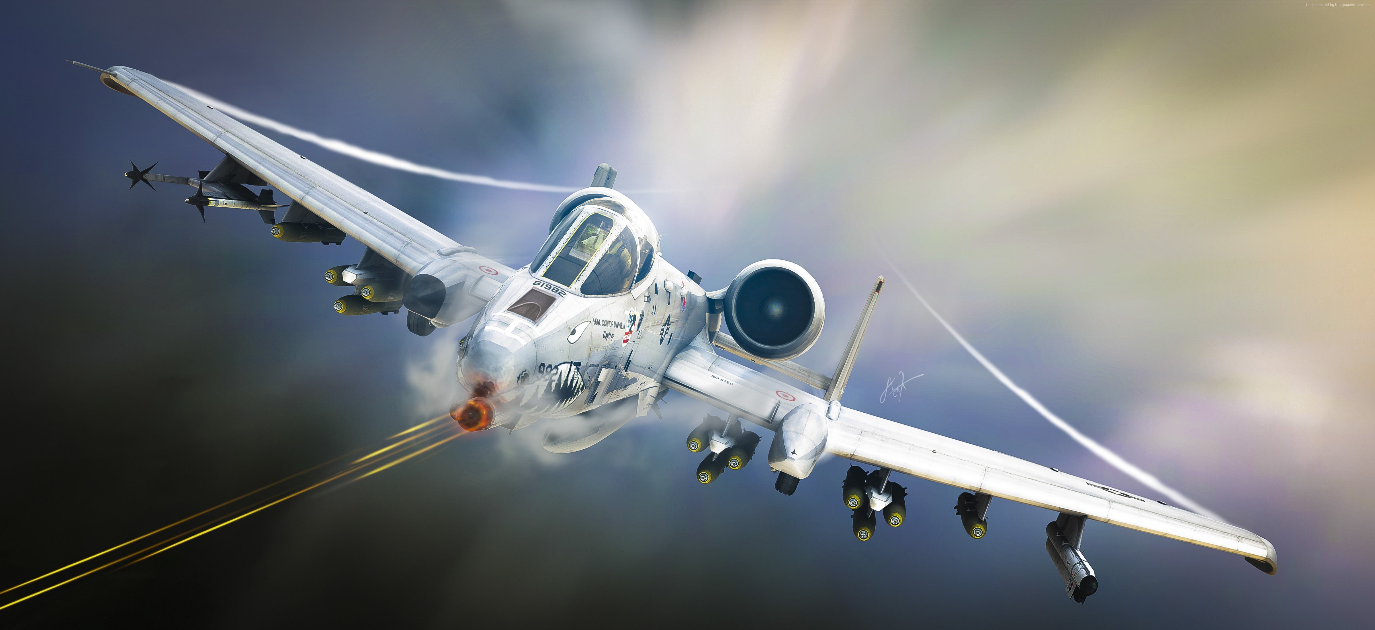 U.S. Air Force, aircraft, US Army, A-10 Thunderbolt II, 4K, HD Wallpaper