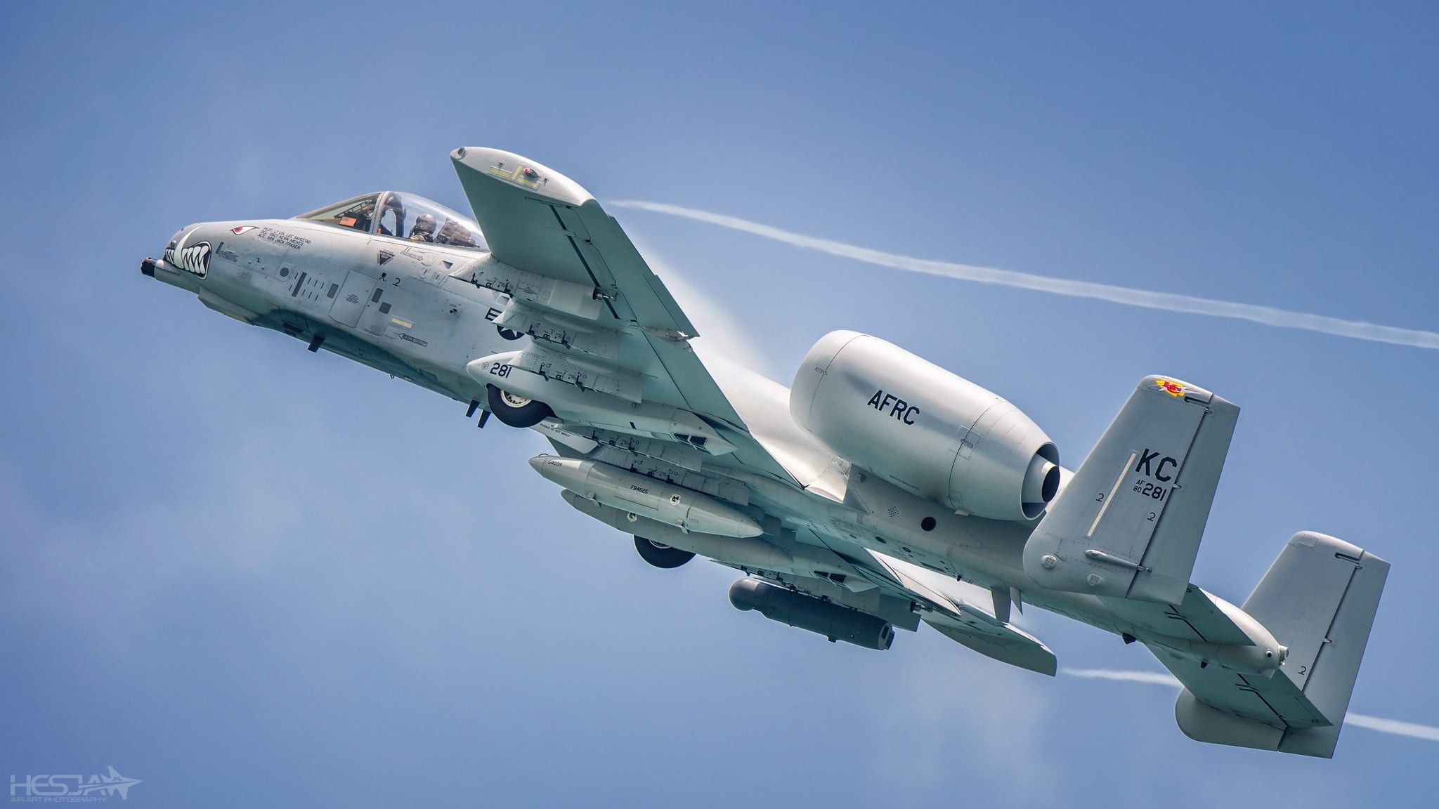 UNITED STATES AIR FORCE, 1080P, Cockpit, The Effect Of Prandtl — Glauert, Fairchild-Republic A-10 Thunderbolt II, HESJA Air-Art Photography, USAF, Warthog, HD Wallpaper