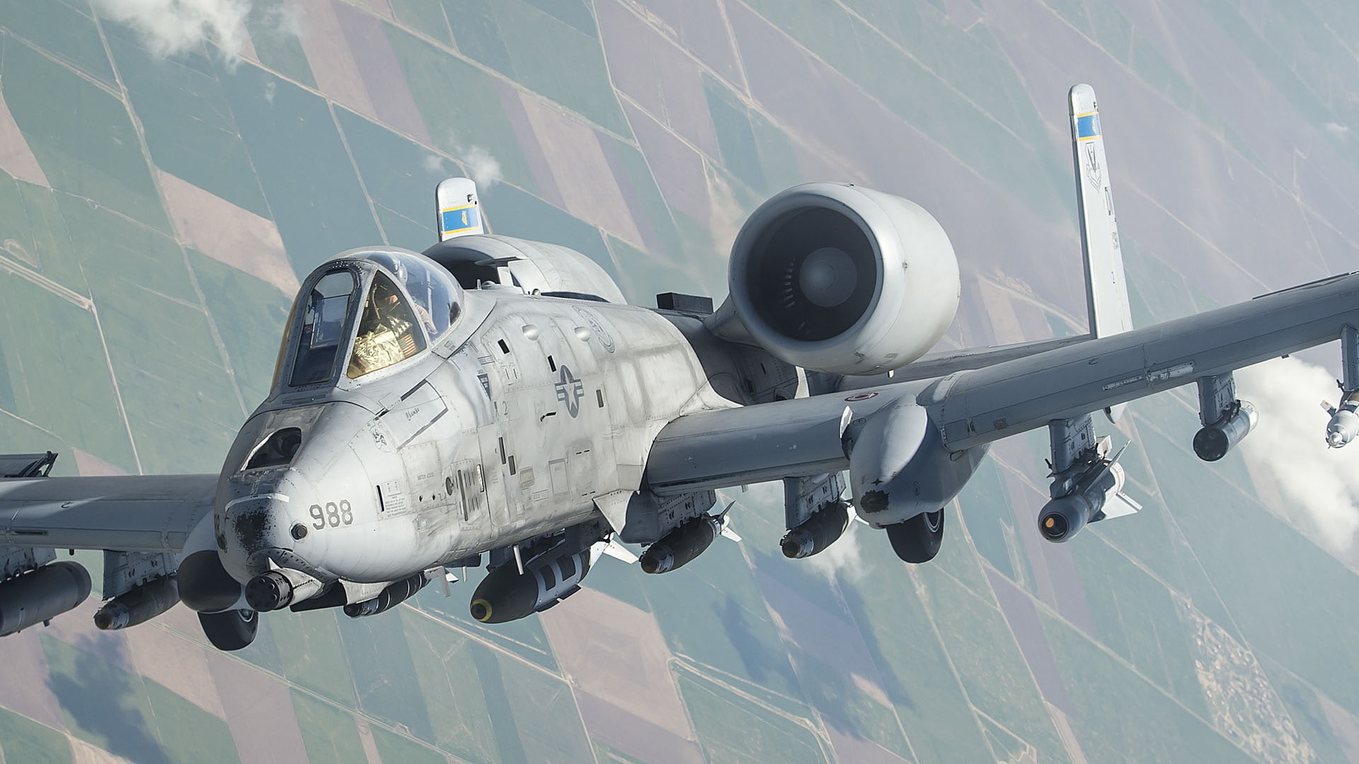 A-10, Fairchild Republic, 1080P, twin-engine attack aircraft, UNITED STATES AIR FORCE, Thunderbolt II, American single, HD Wallpaper