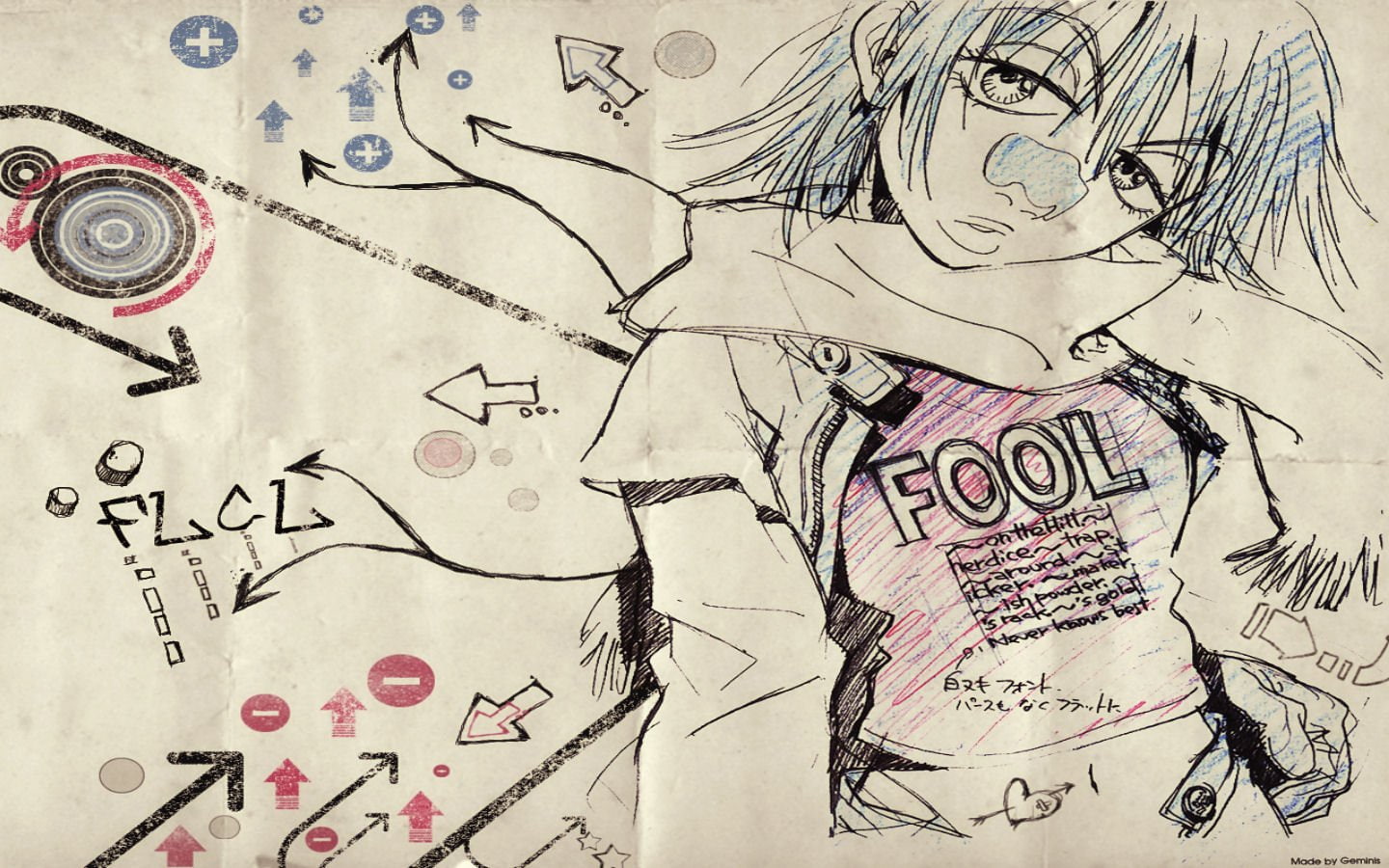 haruko, fooly, flcl, cooly, 720P, haruhara, HD Wallpaper