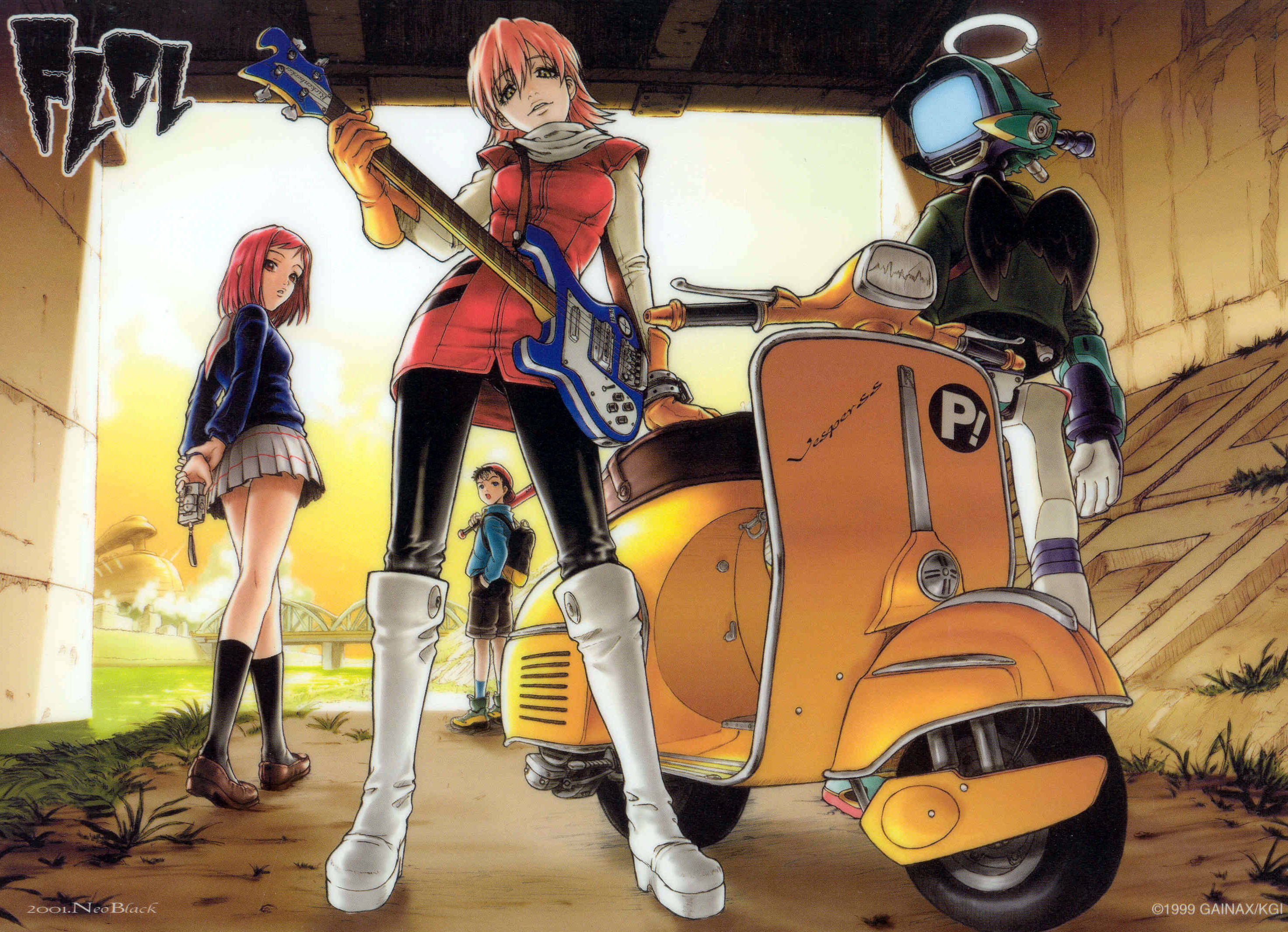 cooly, fooly, flcl, 2K, HD Wallpaper