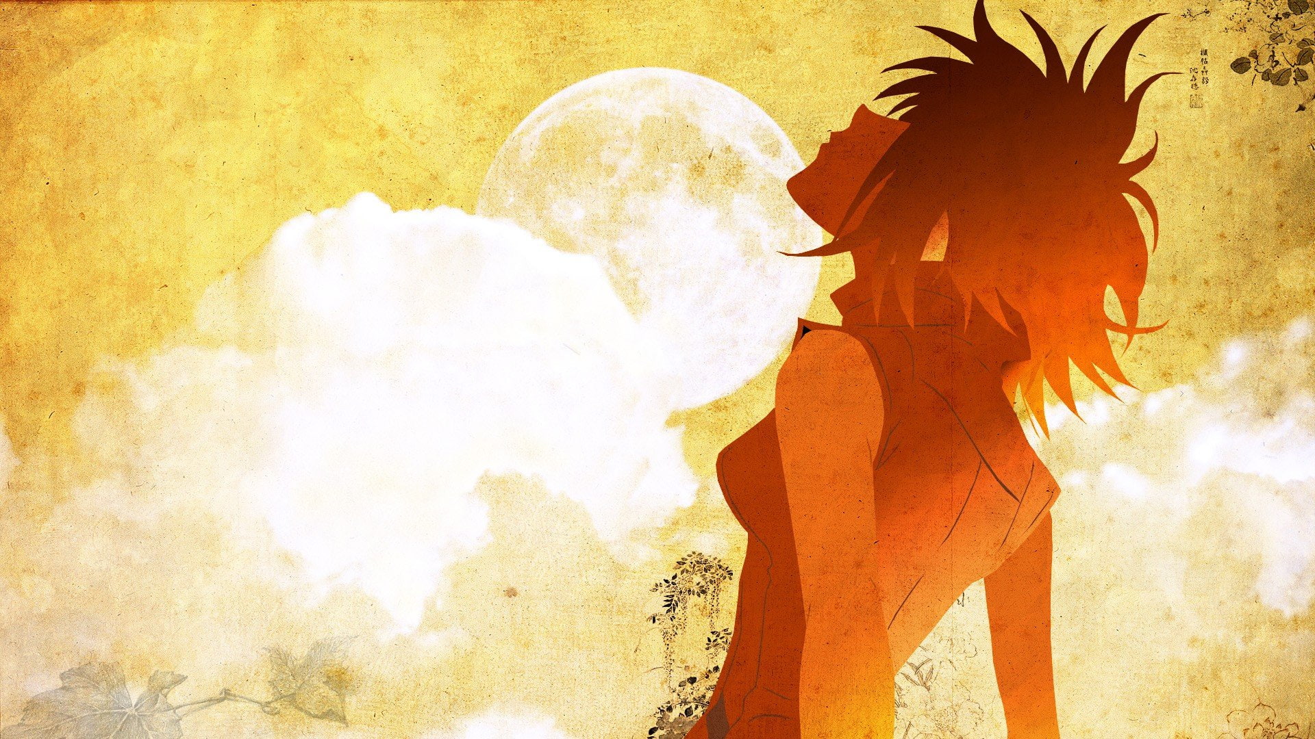 moon, fooly, 1080P, haruhara, haruko, cooly, flcl, HD Wallpaper
