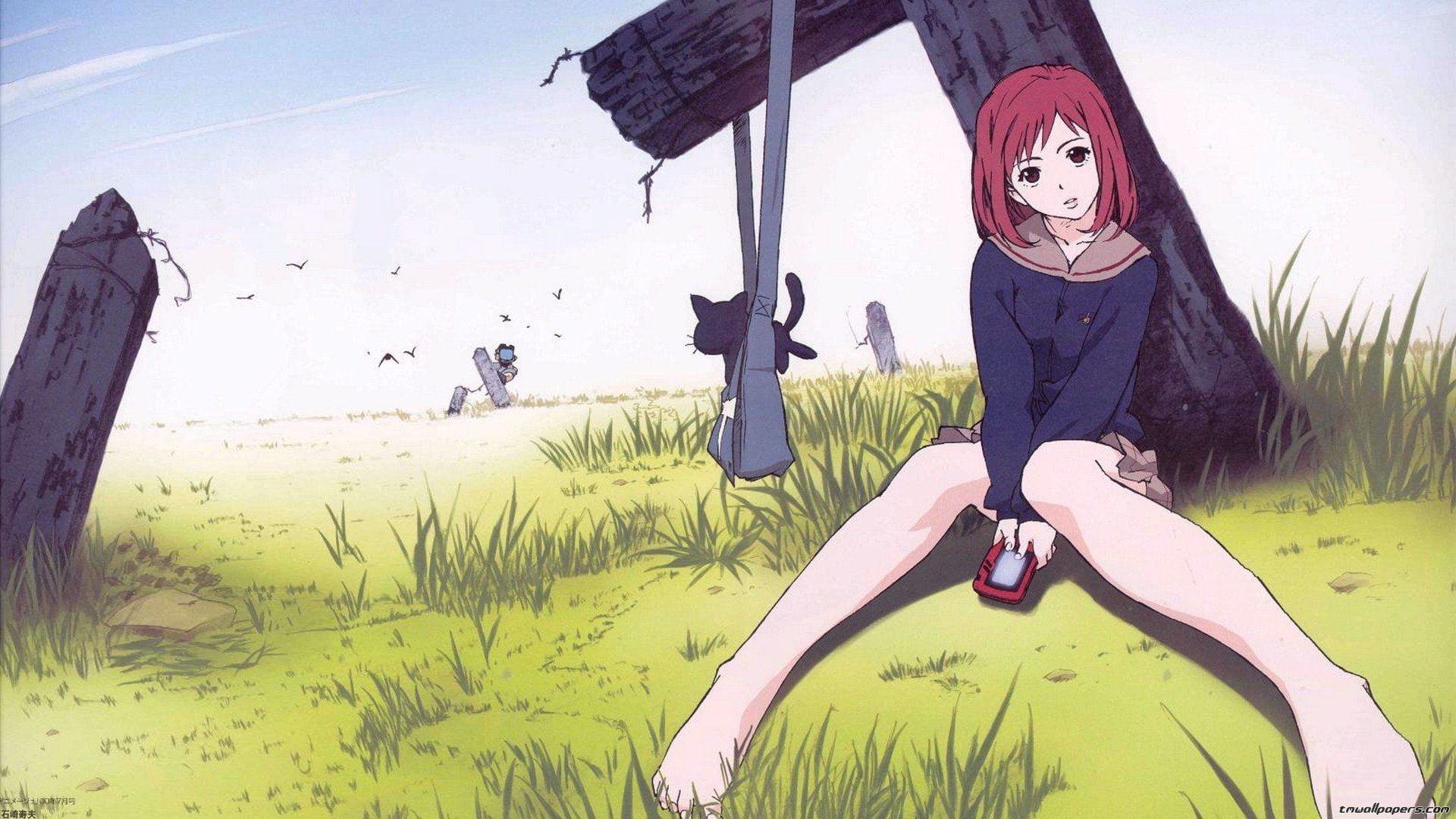 uniforms, sailor, canti, mamimi, fooly, flcl, 1080P, school, cooly, anime, samejima, HD Wallpaper
