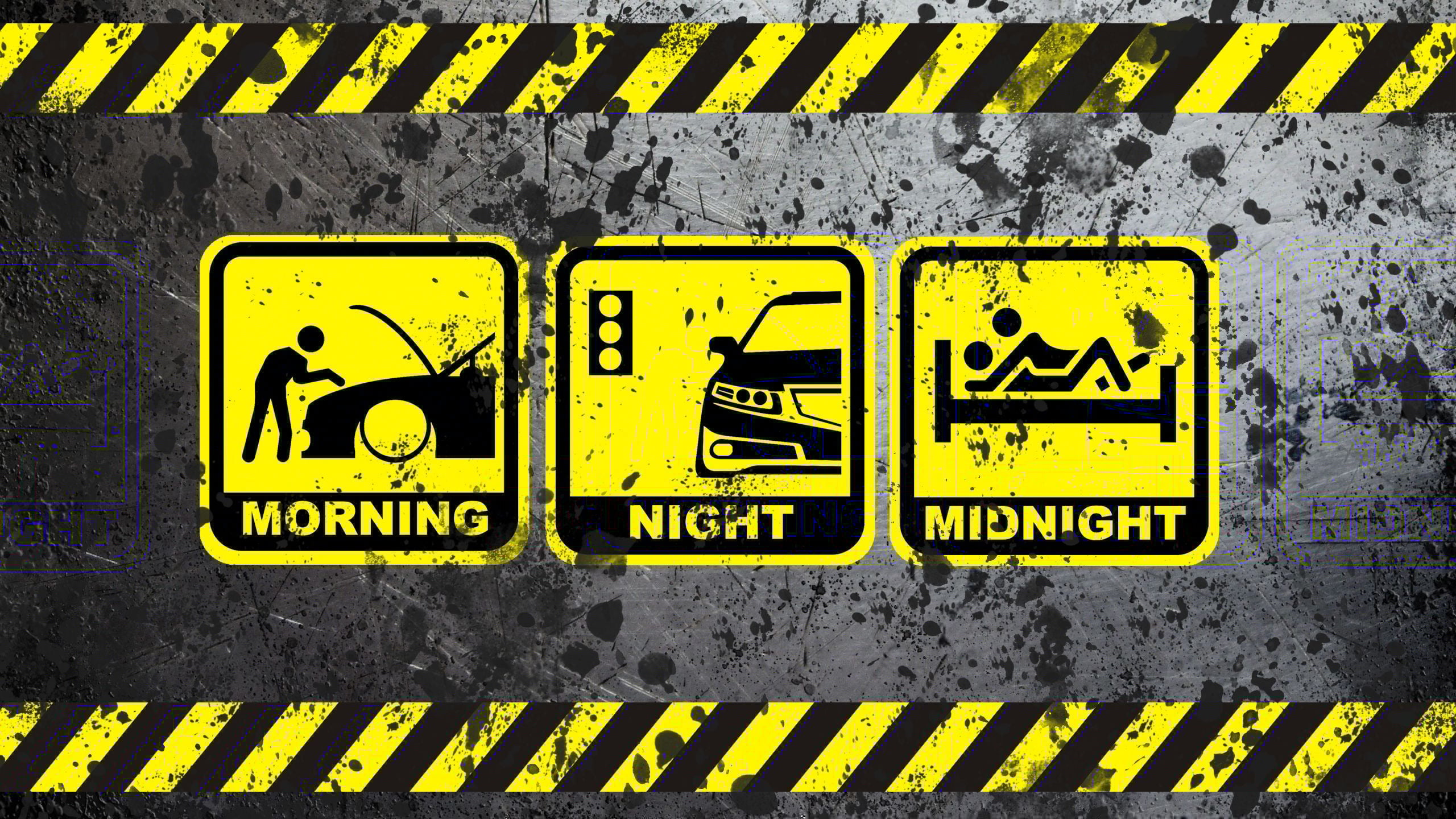 traffic, life, warning Symbol, night, morning, wall - building feature, city, backgrounds, danger, illustration, transportation, yellow, communication, HD Wallpaper