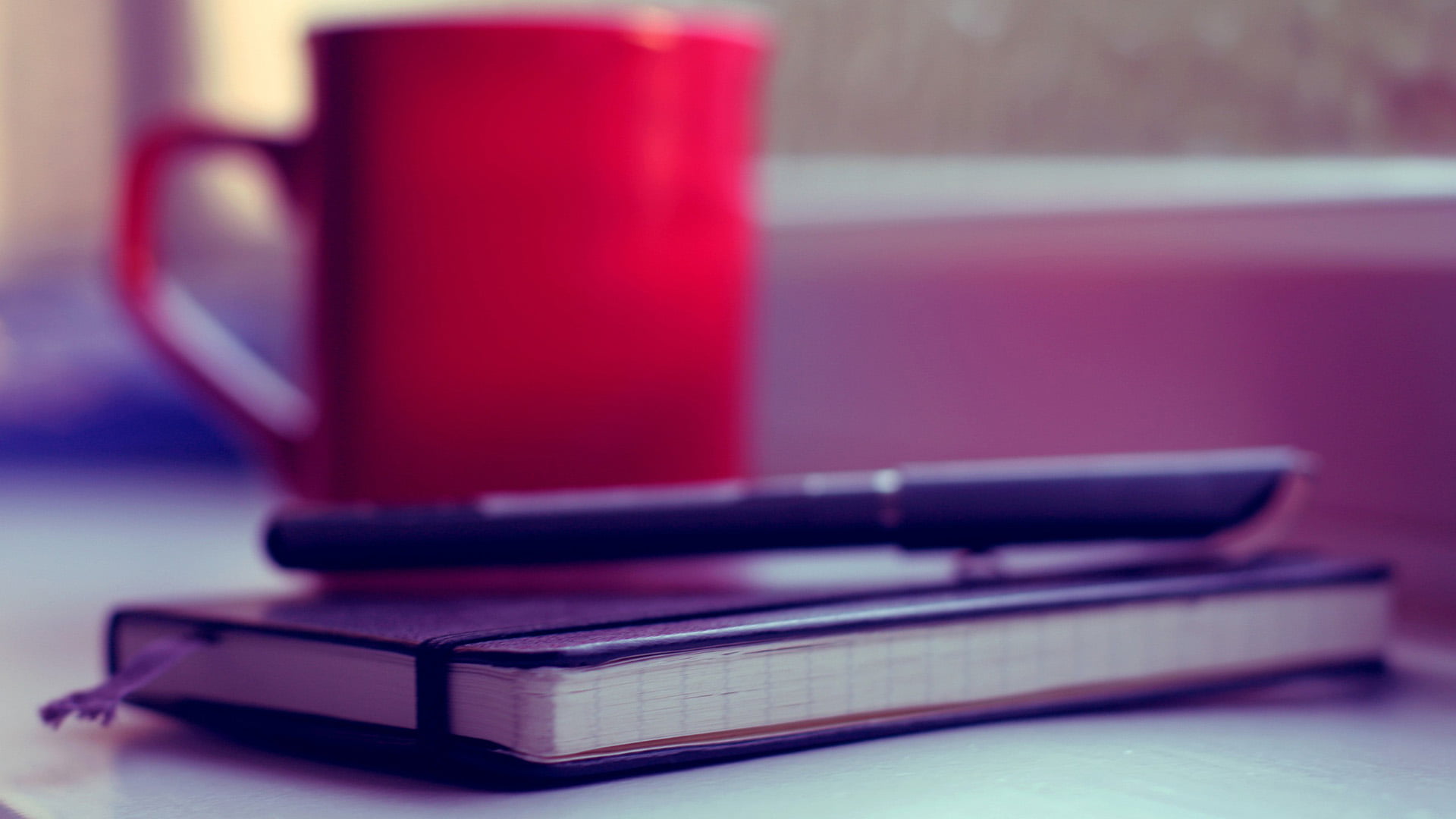 information, writing implement, no people, textbook, close, stack, close-up, 1080P, cup, brush, red, paper, book, ballpoint, food and drink, pencil, table, HD Wallpaper