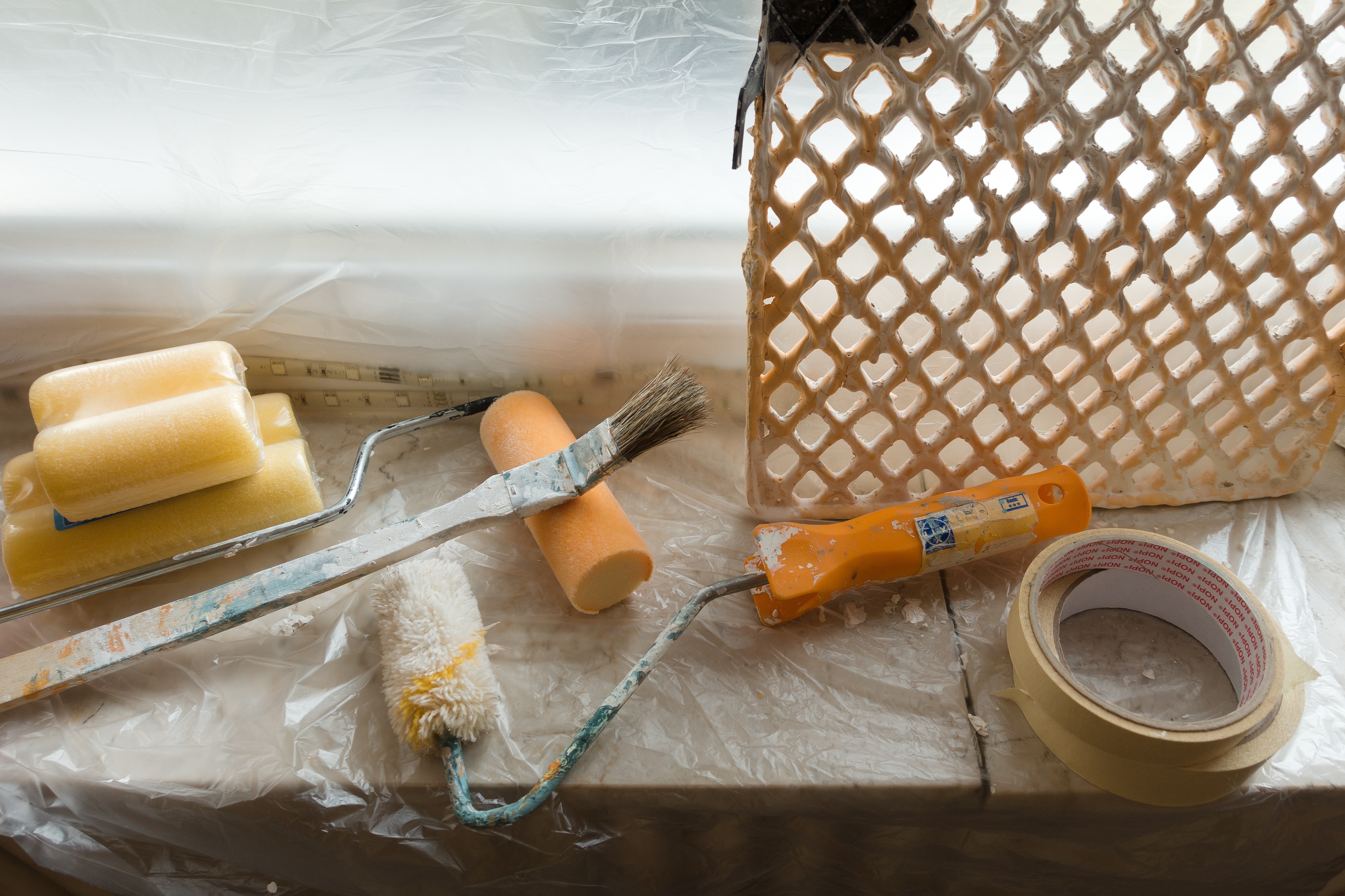 glass - material, household equipment, food, high angle view, indoors, jar, work, freshness, hygiene, s, painter working, brush, dairy product, 5K, renovate, HD Wallpaper