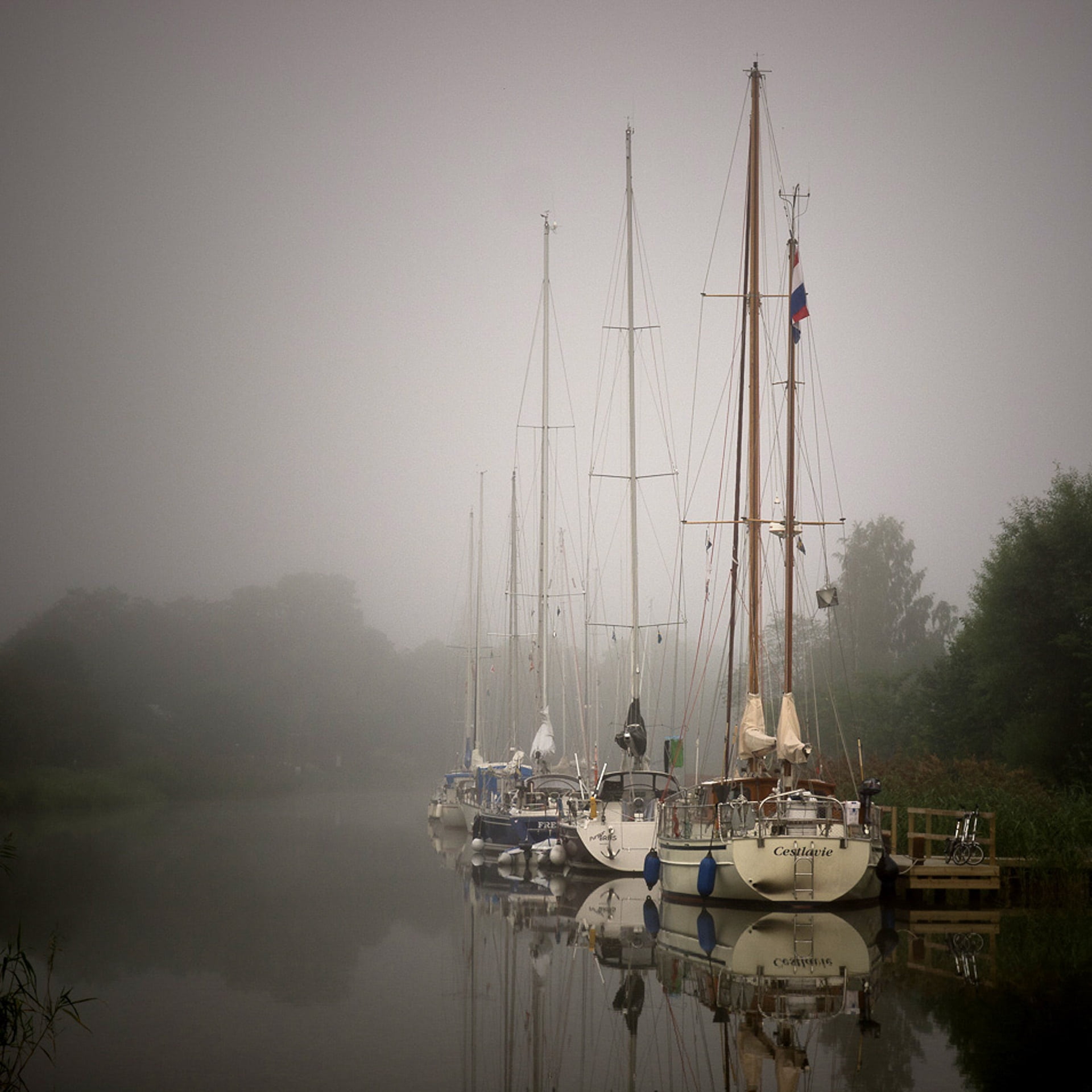 1080P, yacht, sea, mode of transportation, outdoors, moored, marina, tranquility, sailing, no people, sky, harbor, travel, passenger craft, sailboat, reflection, Phone HD Wallpaper
