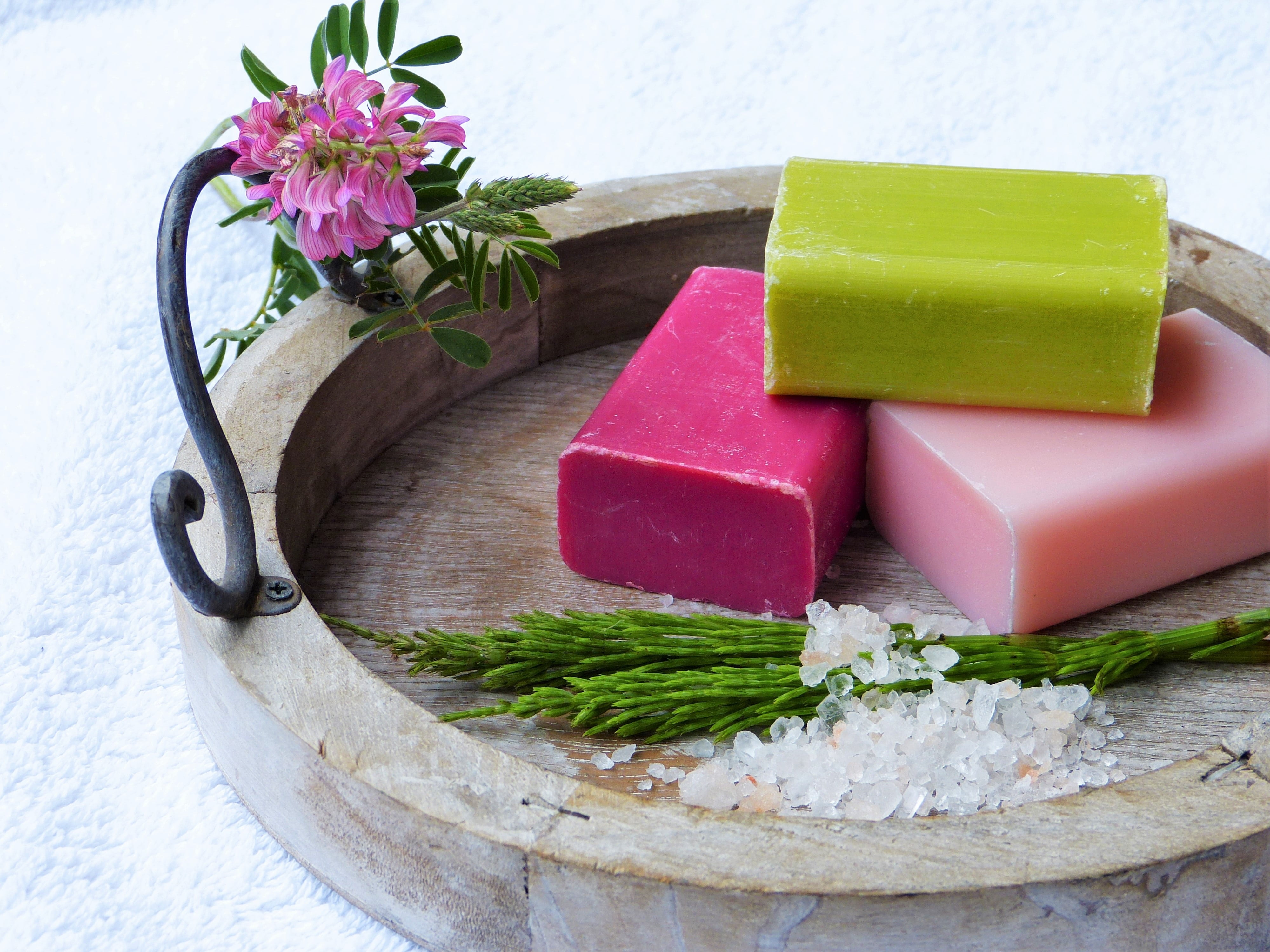 skin care, leaf, close-up, temptation, handmade, healthy, day, bar of soap, high angle view, natural ingredients, beauty, wellness, flower, blossom, wellbeing, HD Wallpaper