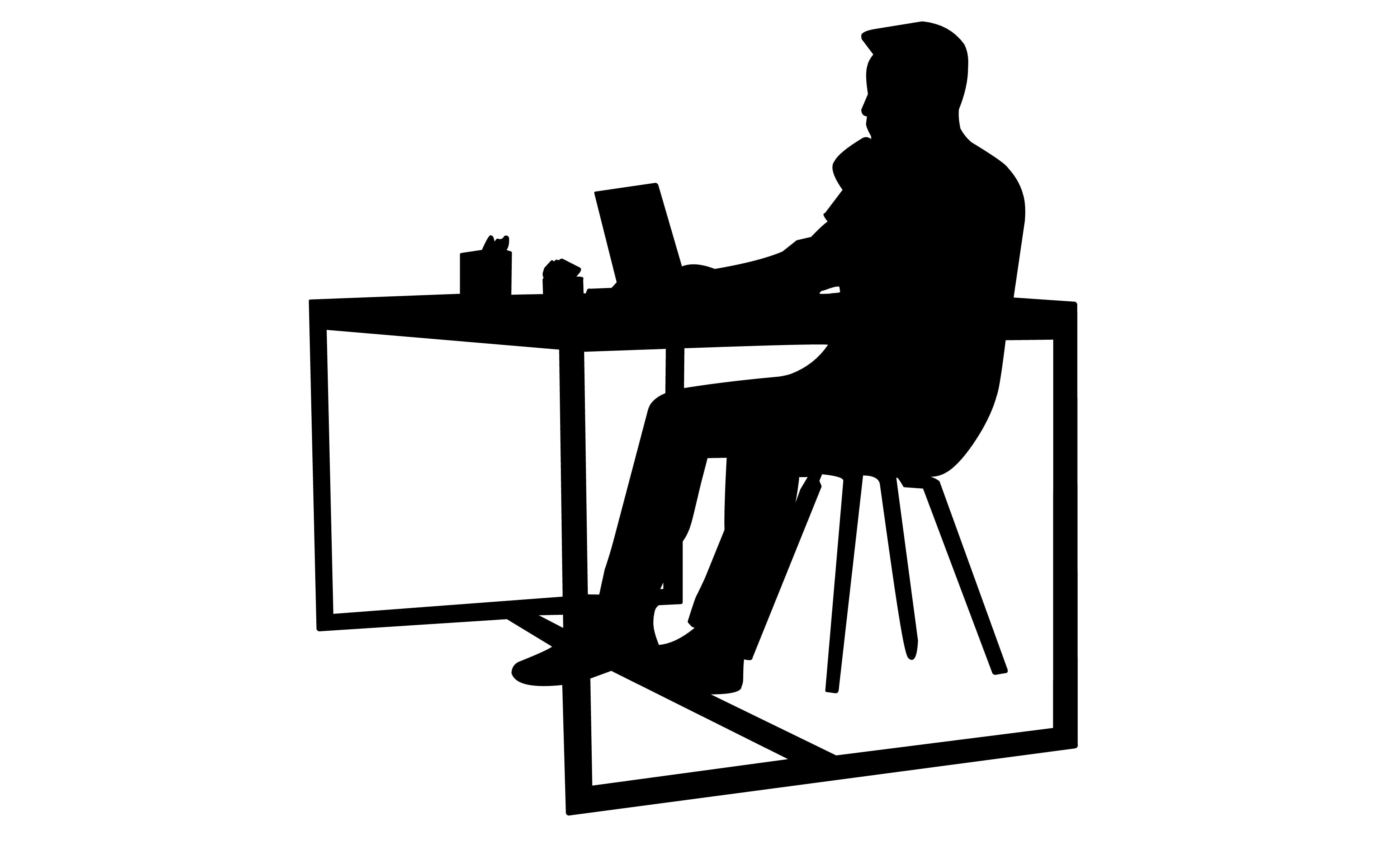 entrepreneur, technology, work, sitting, browsing, plan, laptop, bogging, black color, bench, table, cut out, student, relaxation, one person, worker, work-place, HD Wallpaper