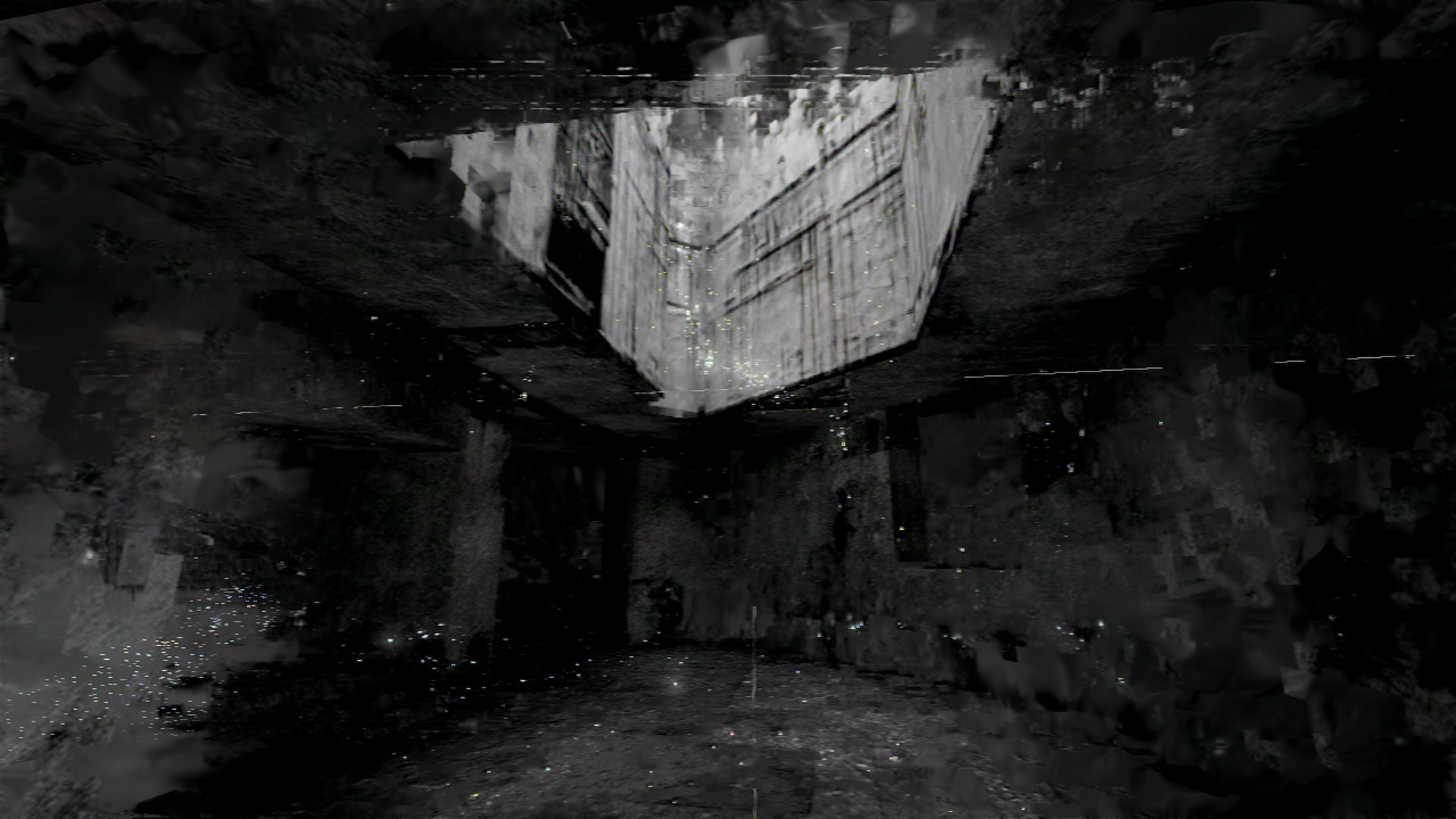 built structure, reflection, direction, dark, city, building exterior, outdoors, memory of a broken dimension, wet, water, architecture, spooky, old, illuminated, HD Wallpaper