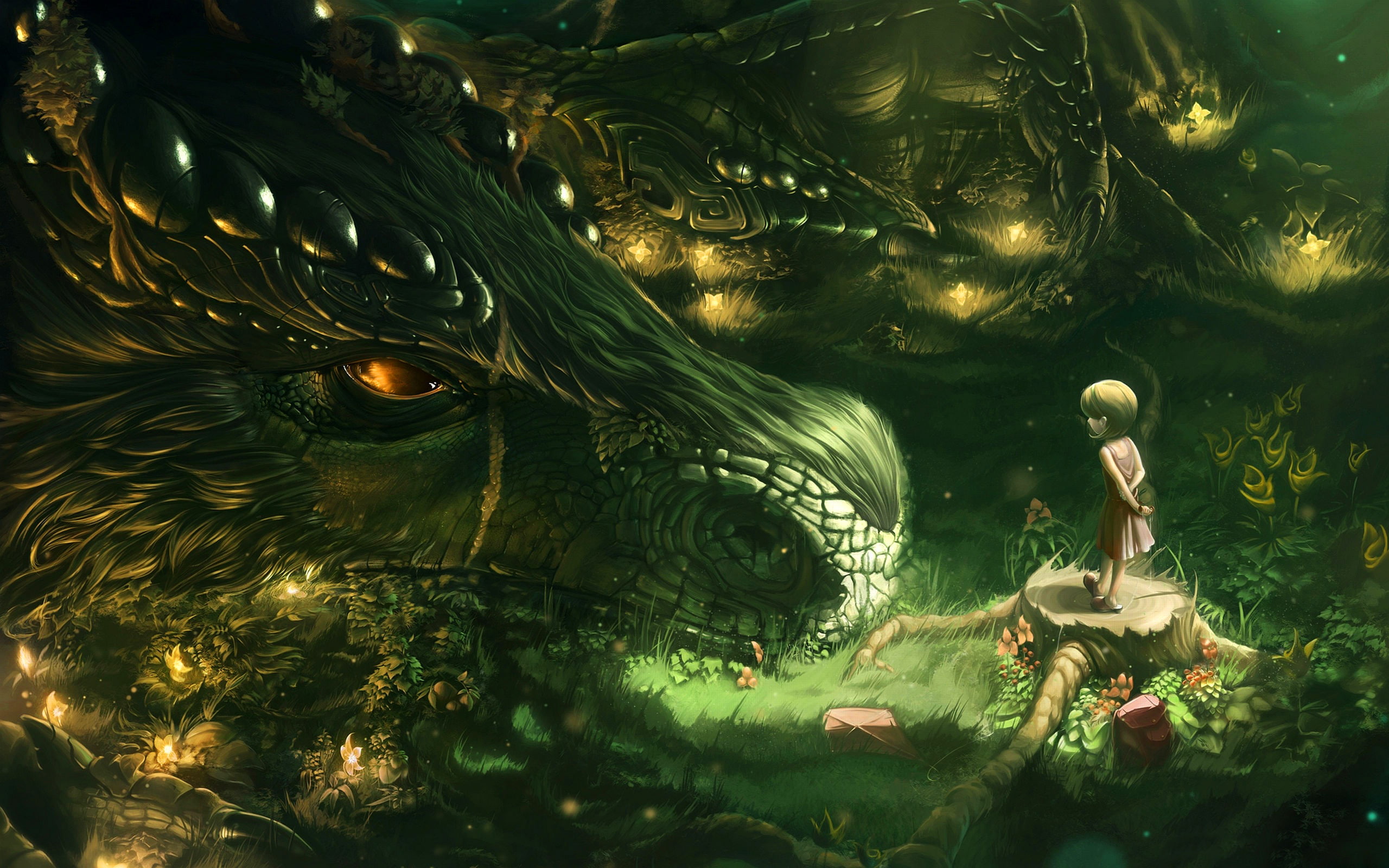 Anthuria, Dimension W, dragon, 2K, anime, HD Wallpaper
