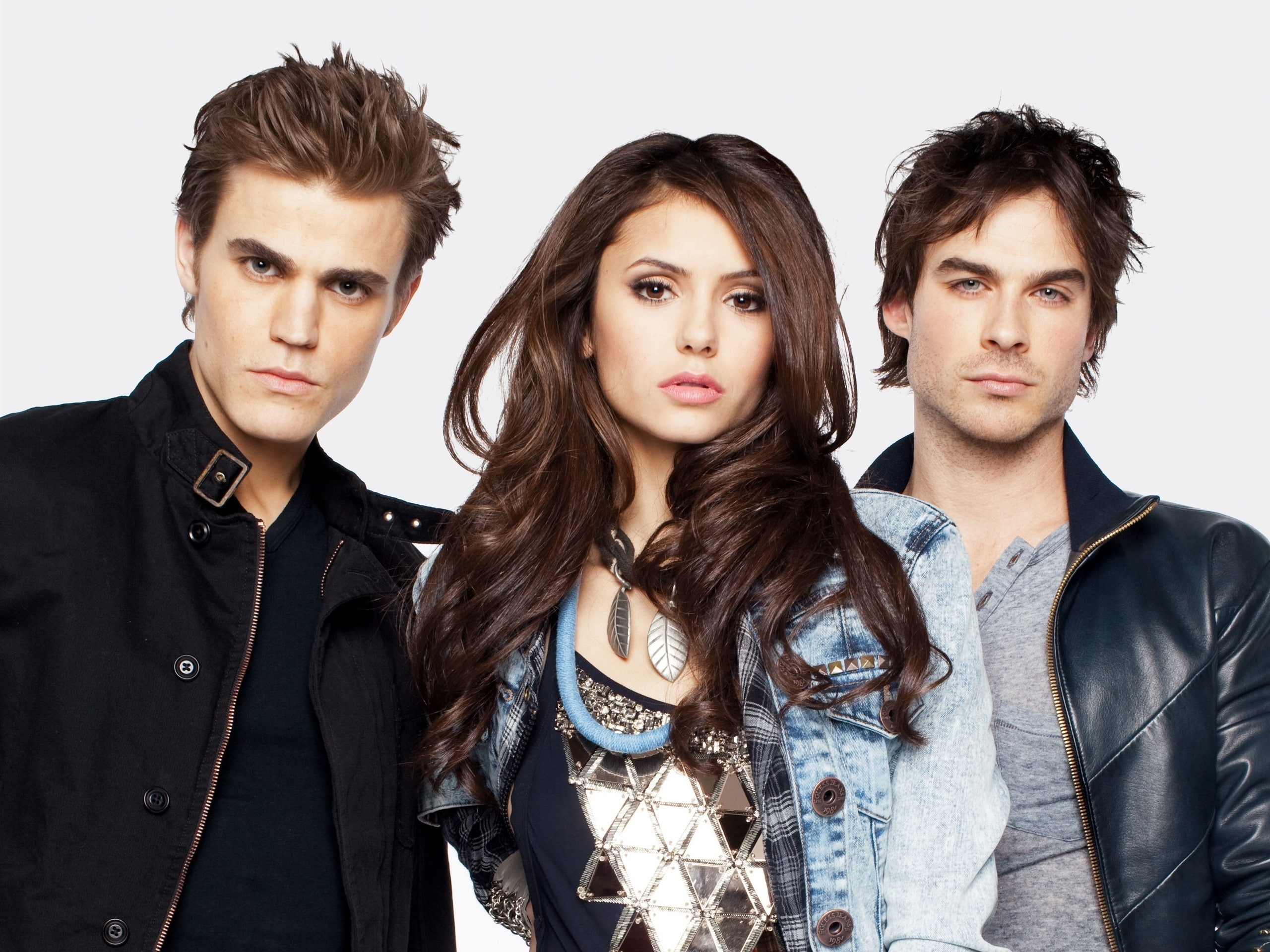 s, jacket, 2K, Diaries, denim, women, blue, TV, Vampire, Series, HD Wallpaper