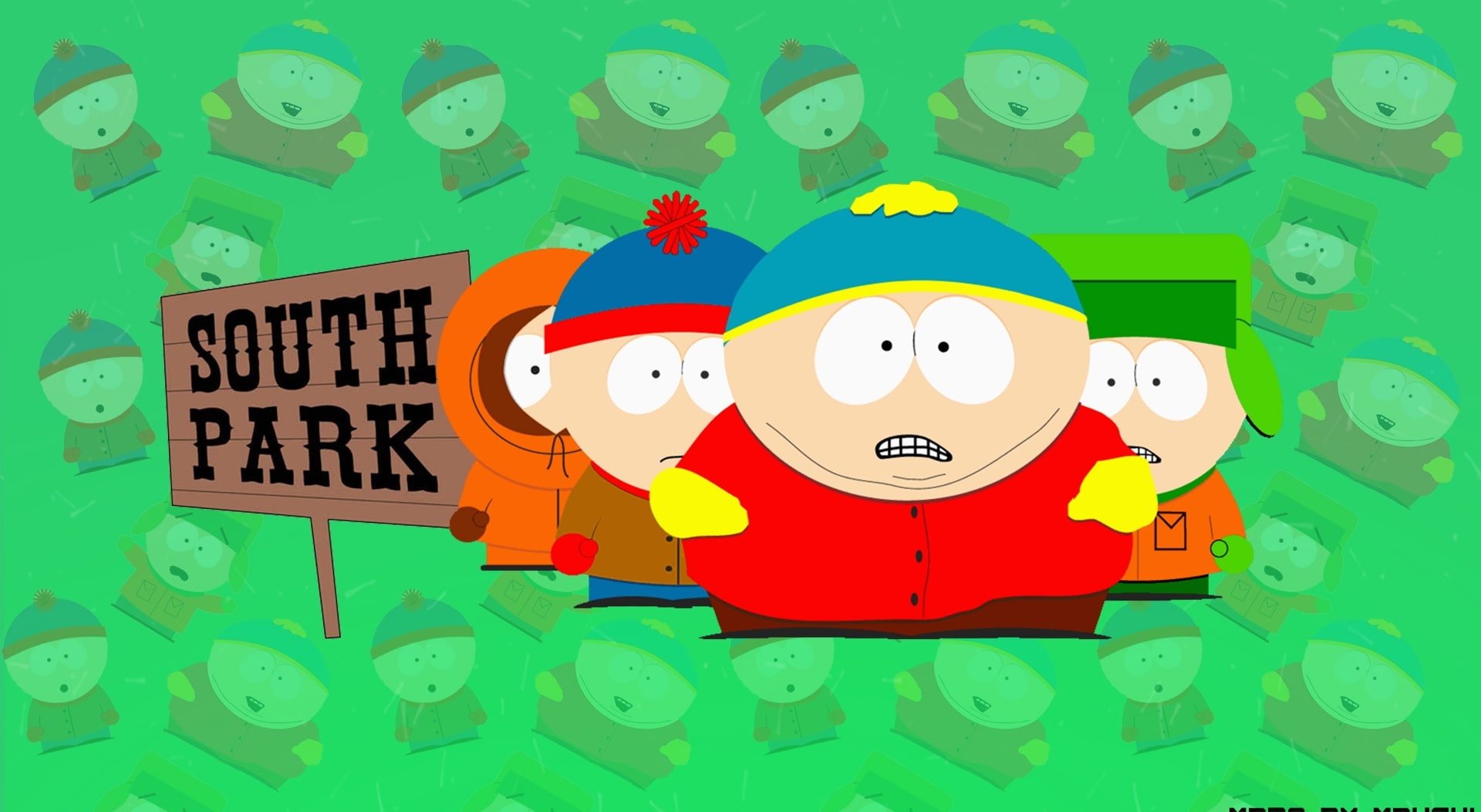 speech bubble, text, close-up, south, no people, South Park, Cartoons, indoors, smiling, creativity, park, large group of objects, art and craft, still life, HD Wallpaper