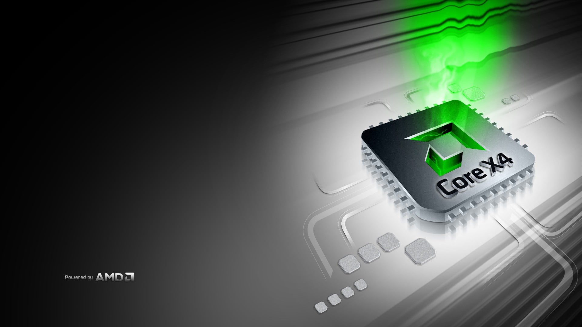 processor, selective coloring, AMD, 1080P, digital art, computer, HD Wallpaper