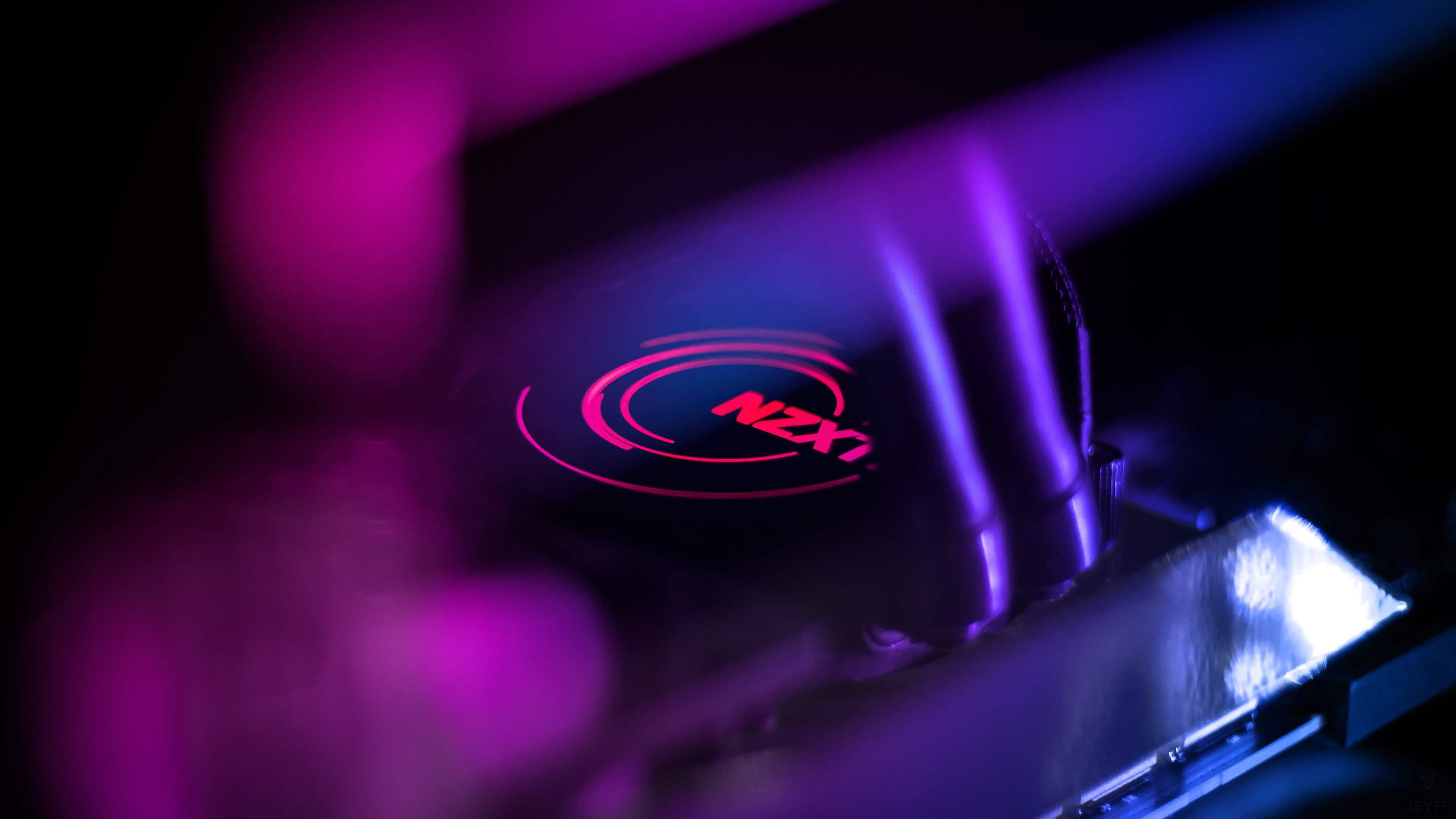 light, NZXT, 4K, purple, 4K, HD Wallpaper