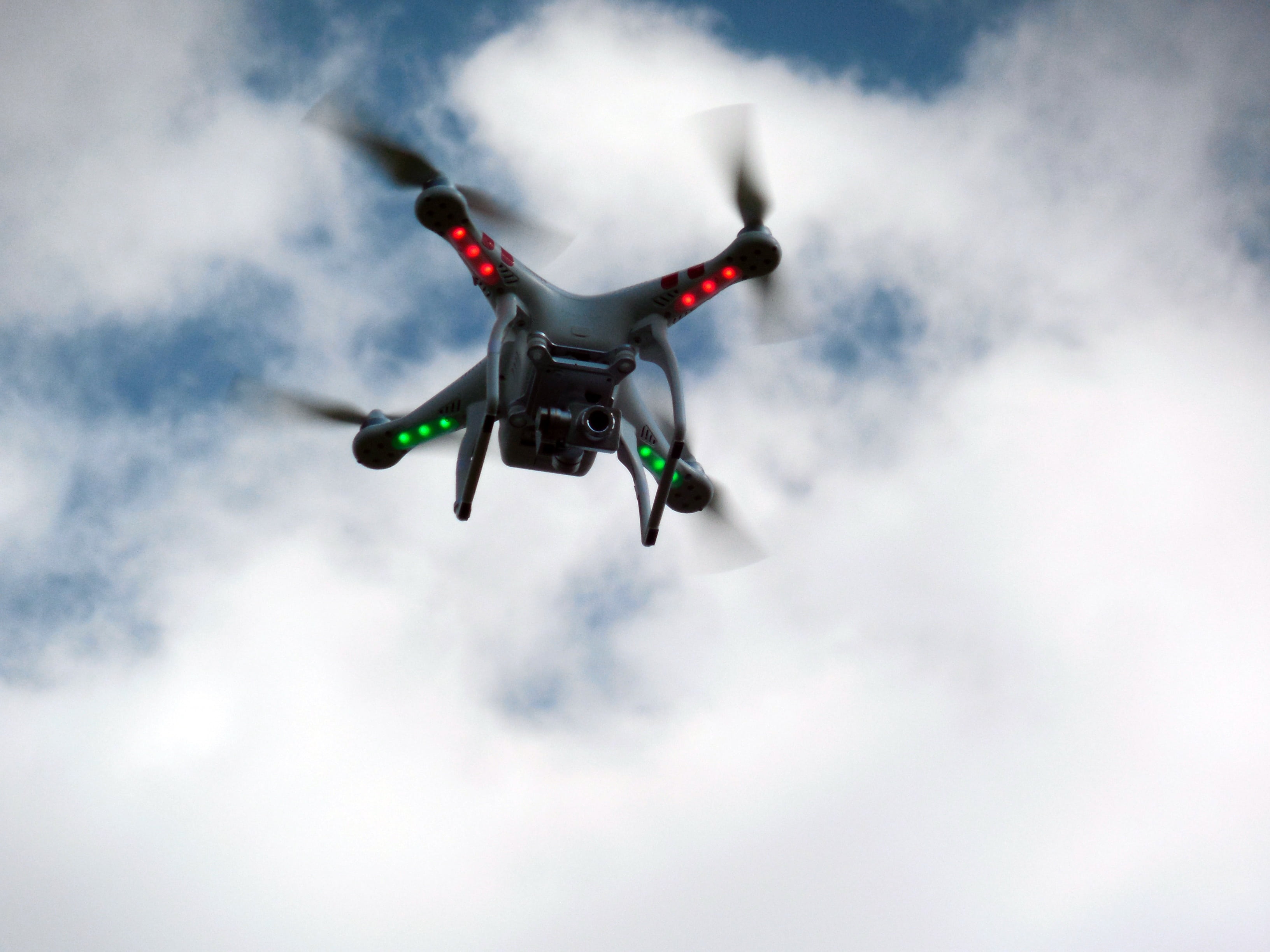 low angle view, photography themes, transportation, drone, flying, no people, futuristic, fly, control, mode of transportation, nature, espionage, surveillance, HD Wallpaper