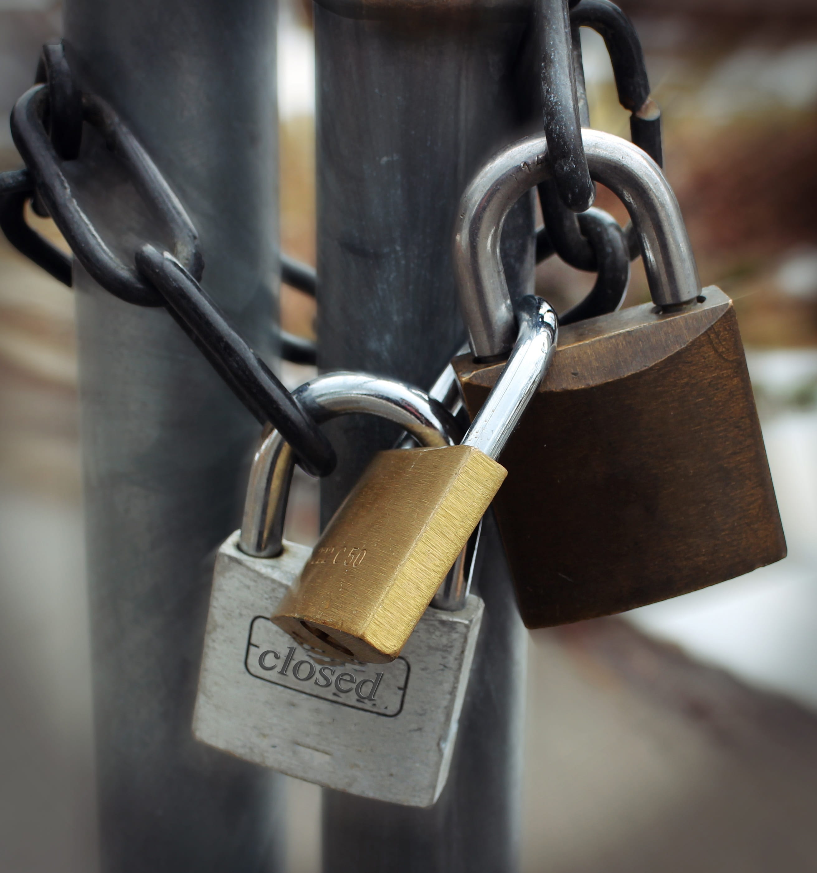 padlock, boundary, closed, safety, barrier, love, no people, capping, railing, symbol, hanging, love lock, alloy, text, connection, security lock, lock, Phone HD Wallpaper