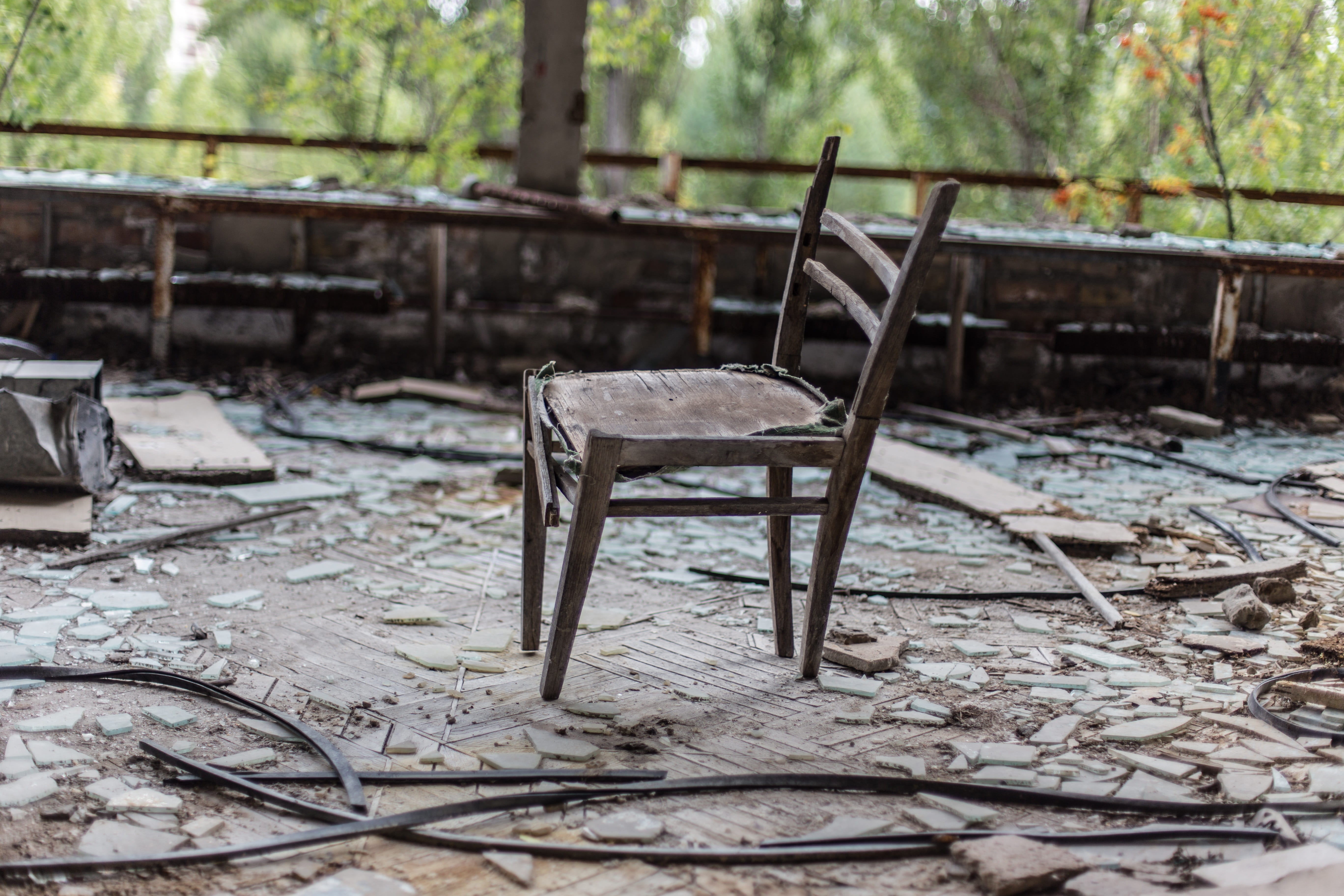 abandoned, decline, do, damaged, outdoors, land, was, wendelin jacober, lost, art, nature, cc0, urban explorer, ukraine, seat, chair, 5K, focus on foreground, HD Wallpaper
