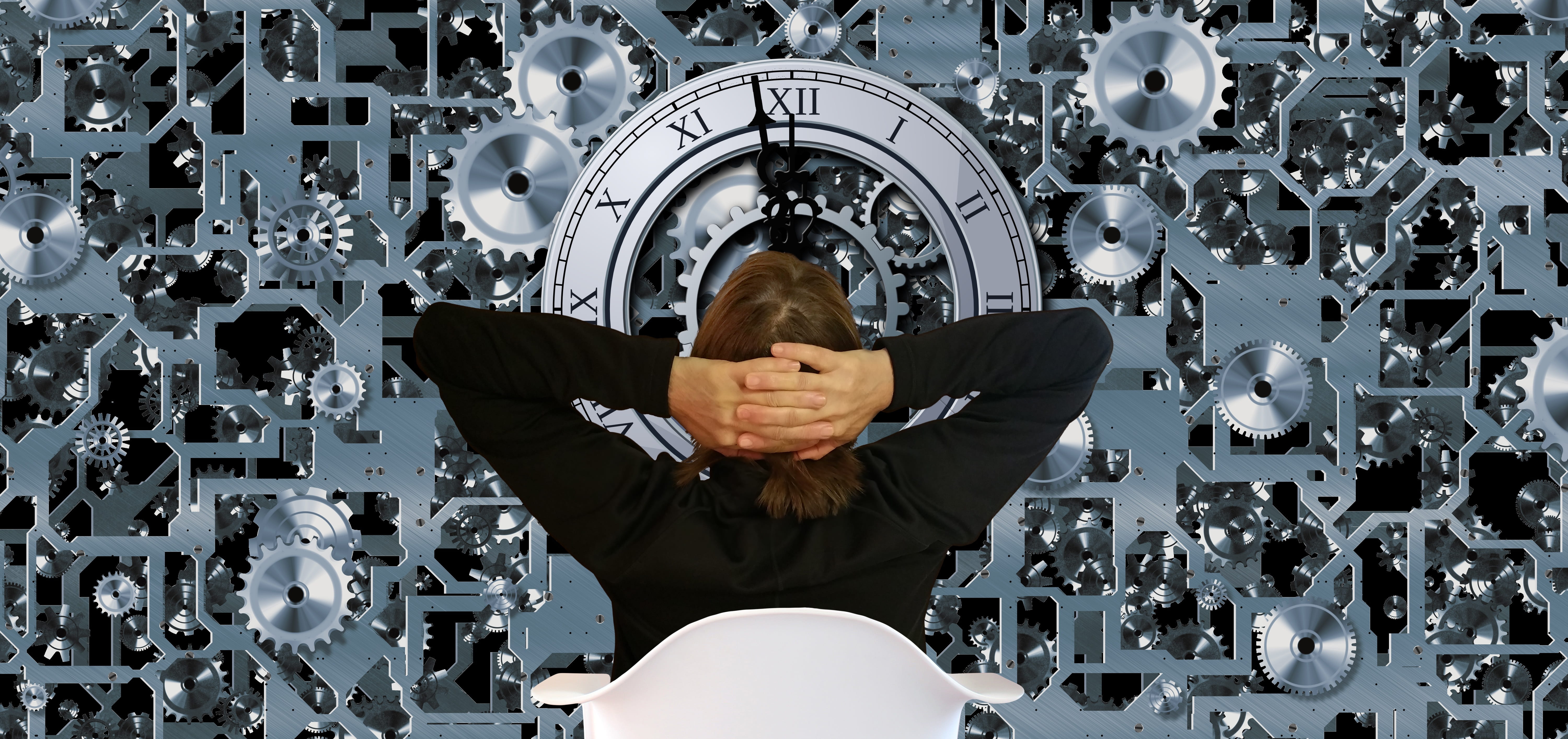 communication, business, woman, time of, control, second, appointment, mature men, perspective, relativity, time travel, time, mechanical, human limb, arms raised, HD Wallpaper