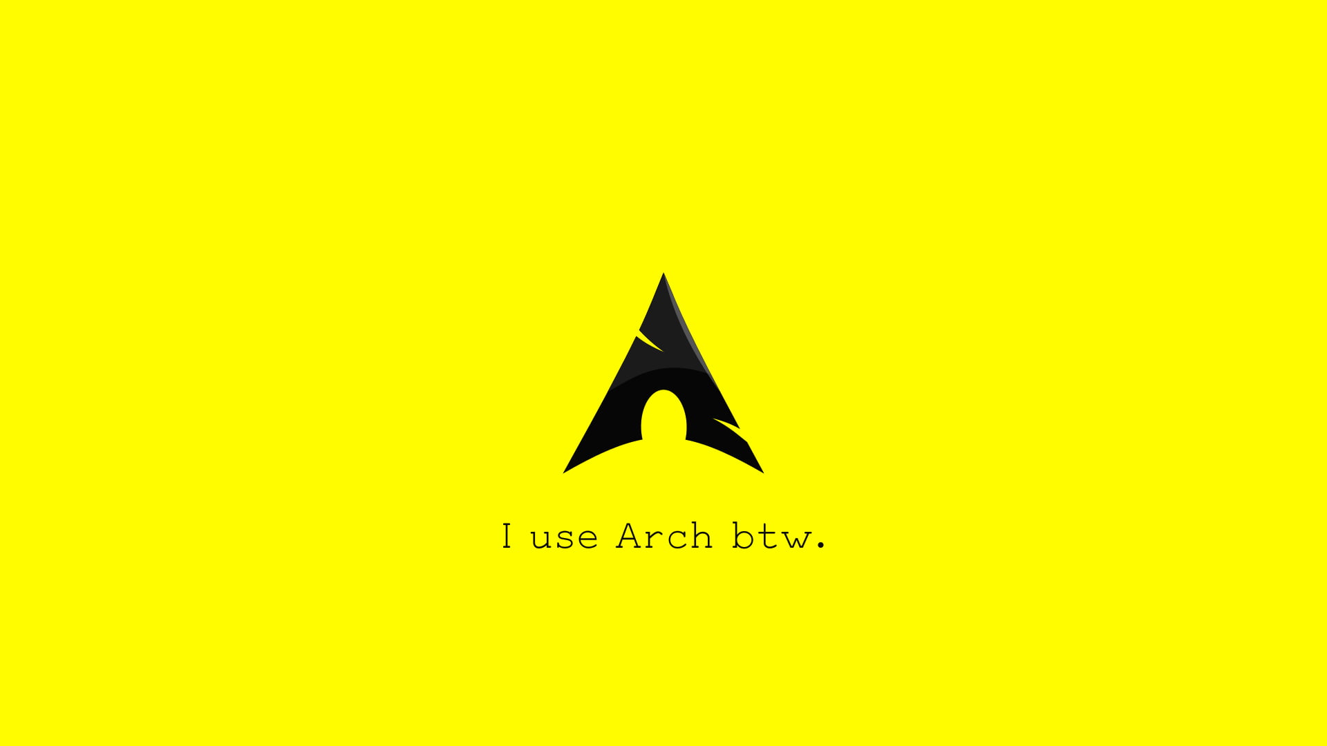 Arch Linux, minimalism, 1080P, simple, HD Wallpaper