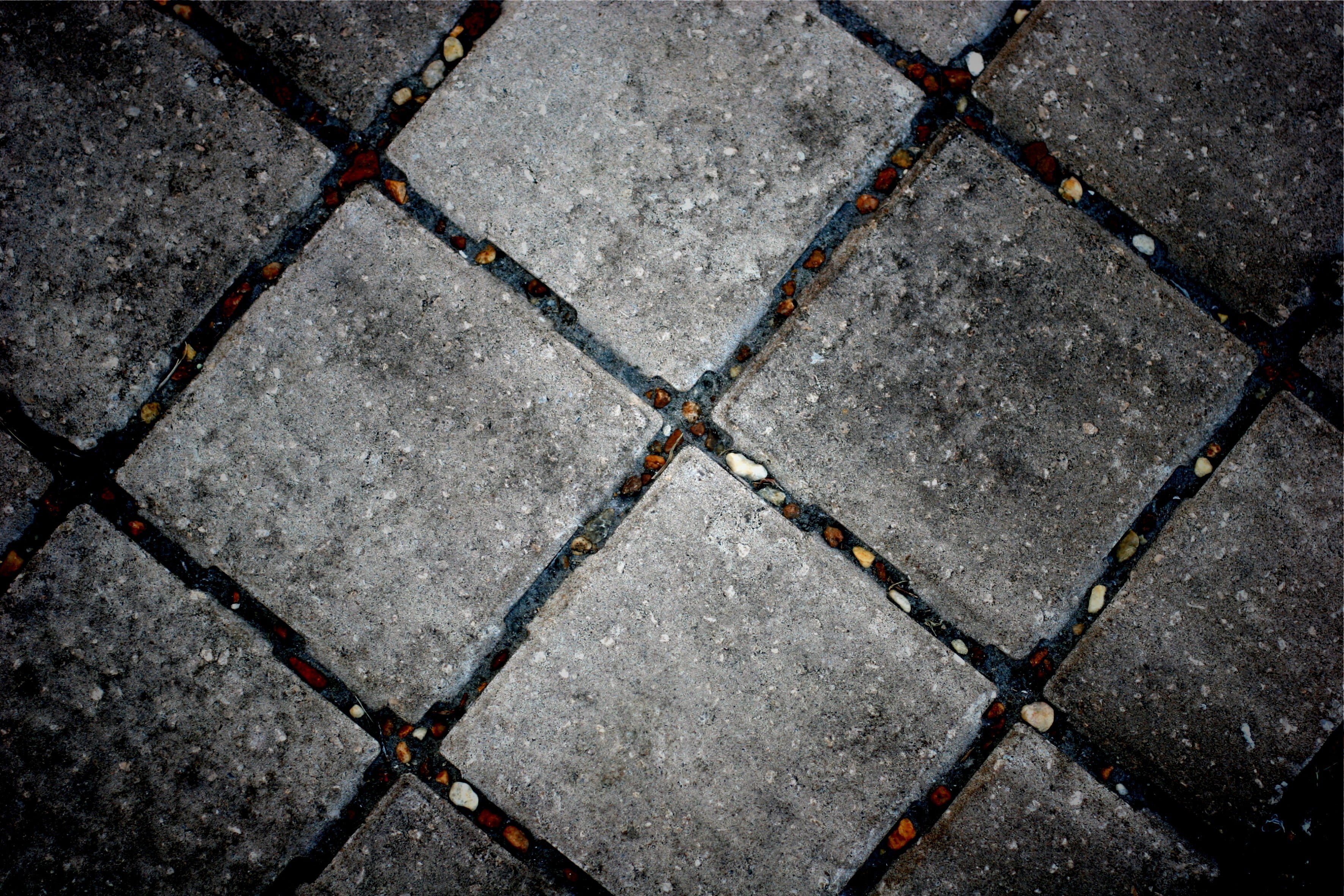 footpath, backgrounds, geometric shape, architecture, no people, day, pattern, lot, full frame, floor, black color, directly above, gray, sidewalk, street, HD Wallpaper