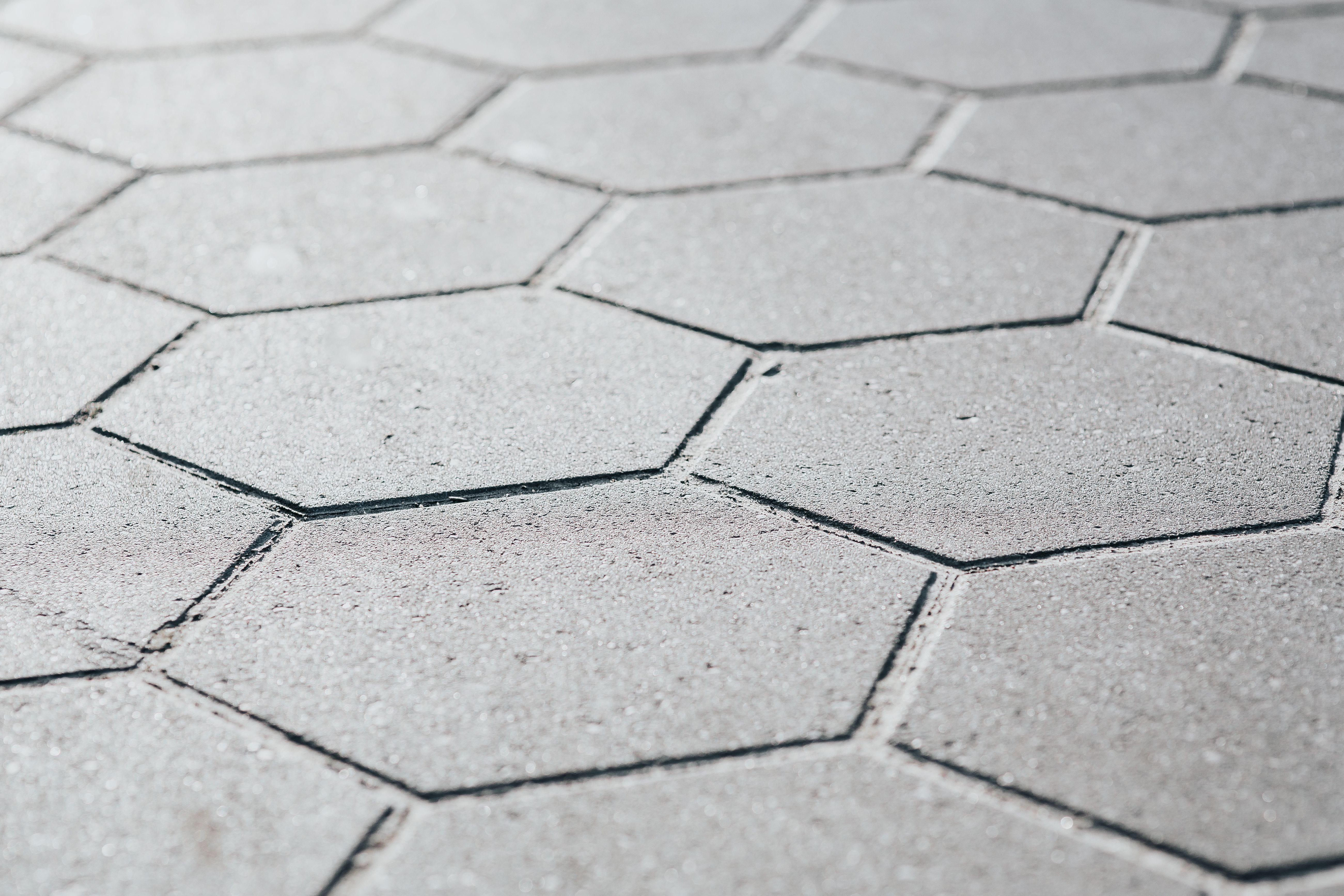 road, nature, backgrounds, hexagon, flooring, climate, arid climate, outdoors, environment, shape, sidewalk, abstract, floor tiles, geometric shape, tiles, HD Wallpaper