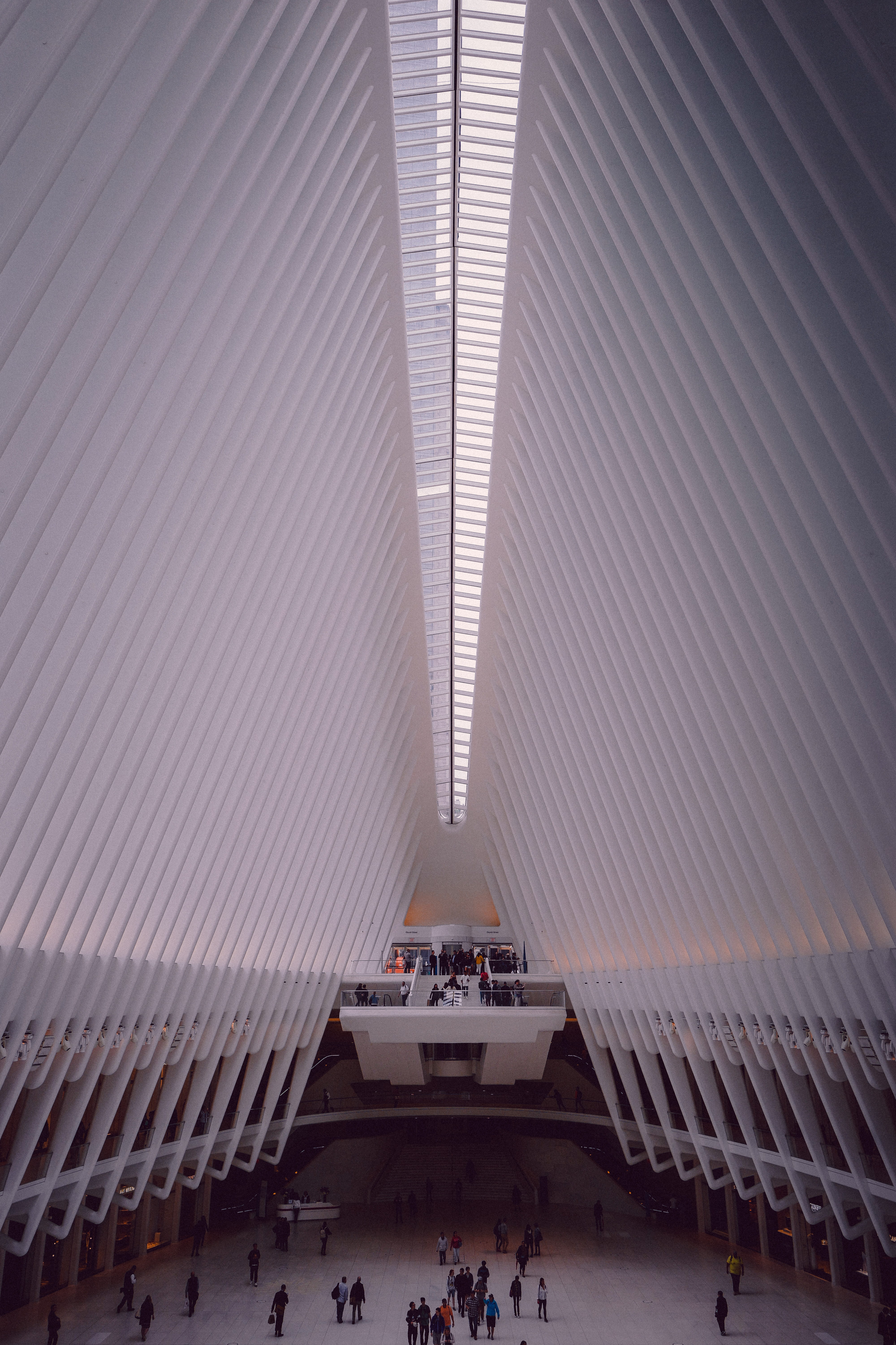 transportation, modern, crowd, people, city, new york, station, human, metropolis, corridor, built structure, world trade center transportation hub, hour, Phone HD Wallpaper