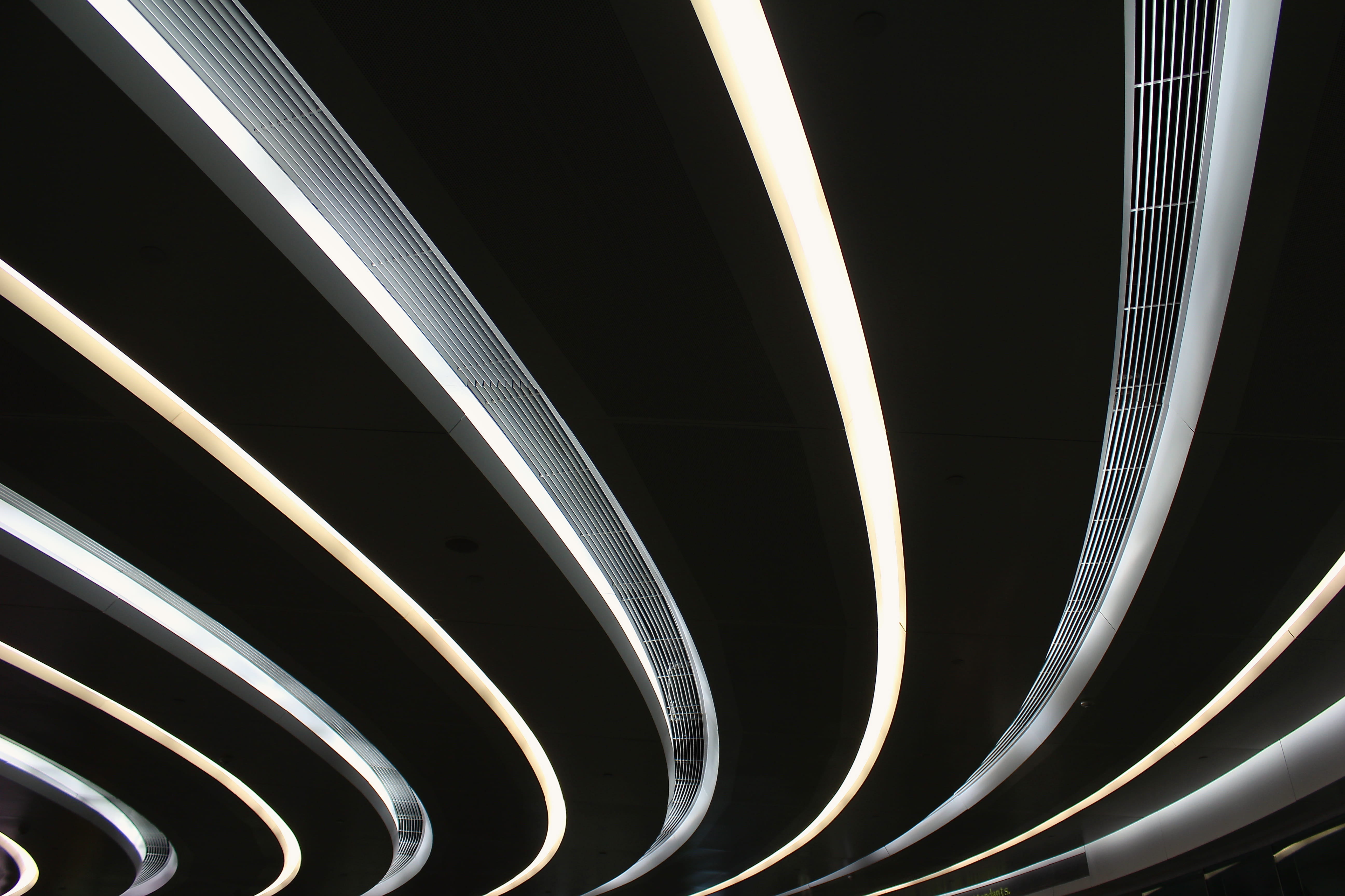 long exposure, built structure, texture, abstract, architecture, 5K, black background, indoors, graphic, steel, city, full frame, technology, white, backgrounds, HD Wallpaper