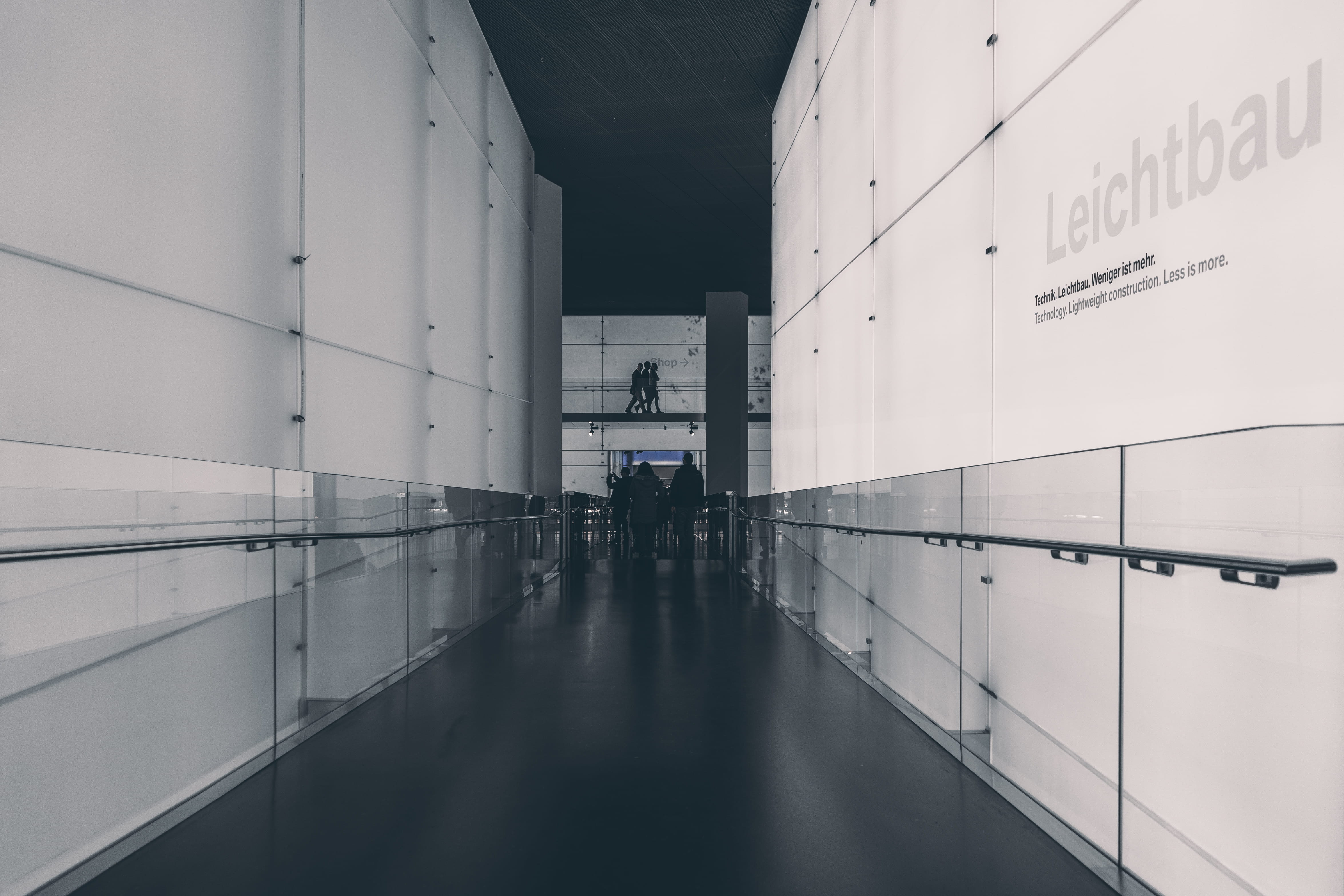 ceiling, industry, business, architecture, munich, travel, office, perspective, mode of transportation, hallway, germany, indoors, corridor, airport terminal, HD Wallpaper