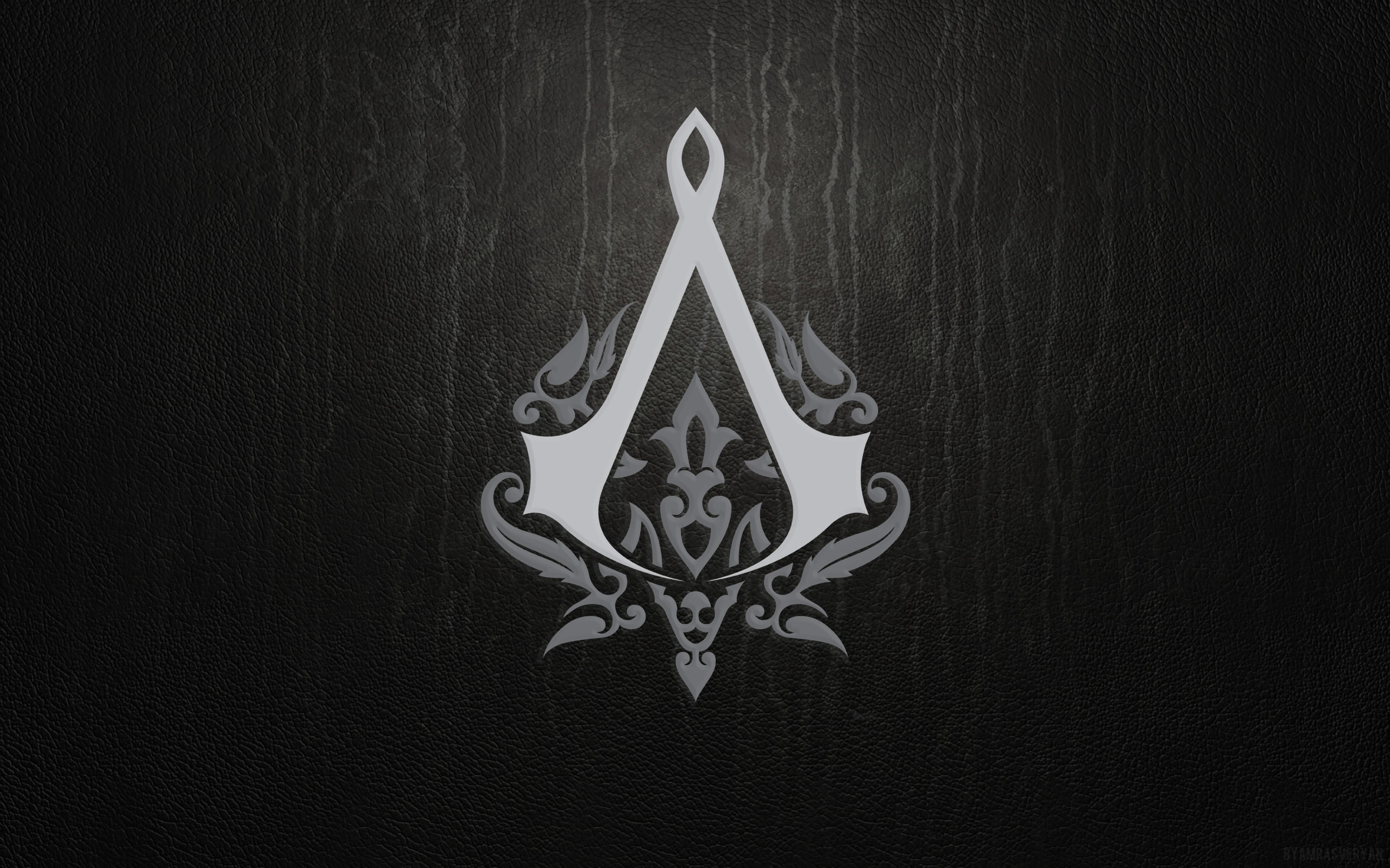 emblem, background, sign, assassins creed, 2K, HD Wallpaper