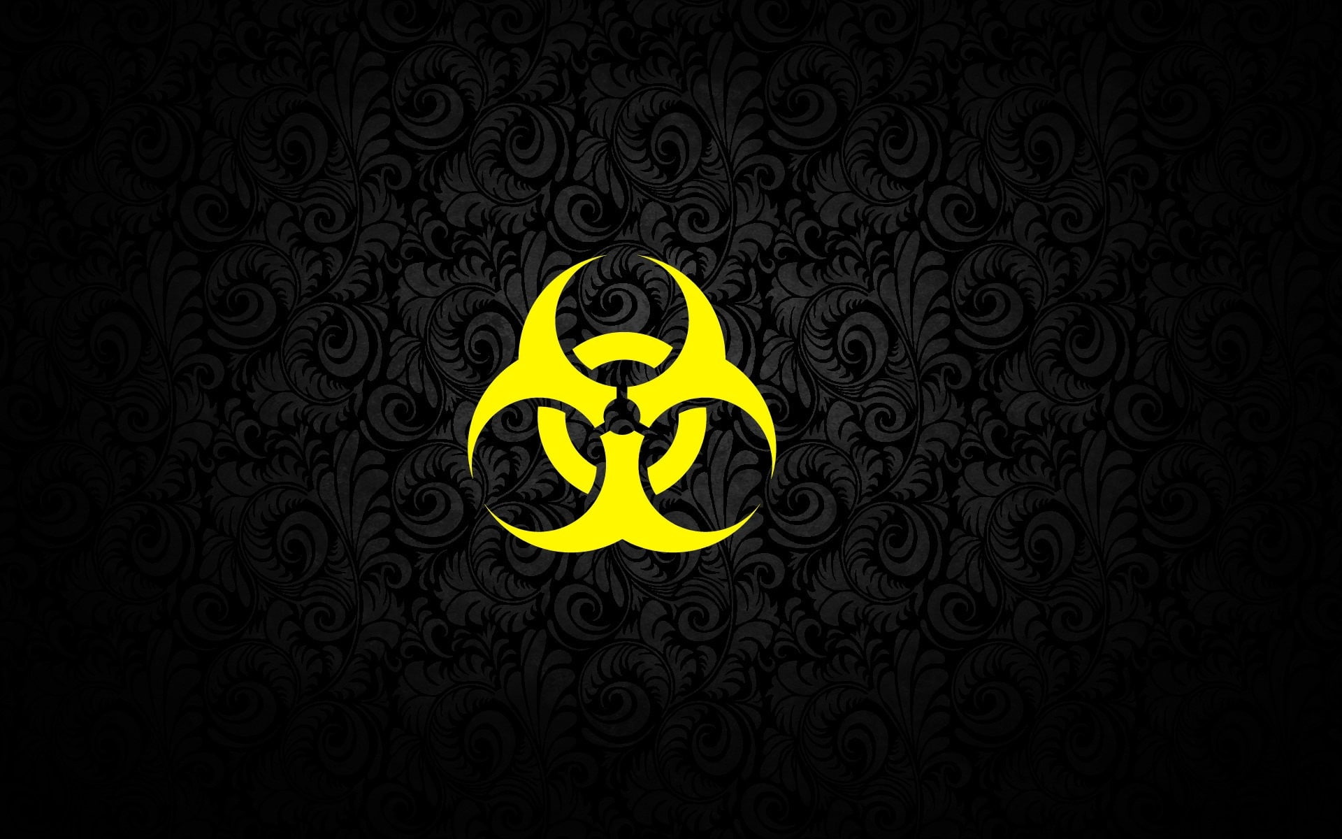 pattern, radiation, symbol, sign, texture, dark, background, 1080P, HD Wallpaper