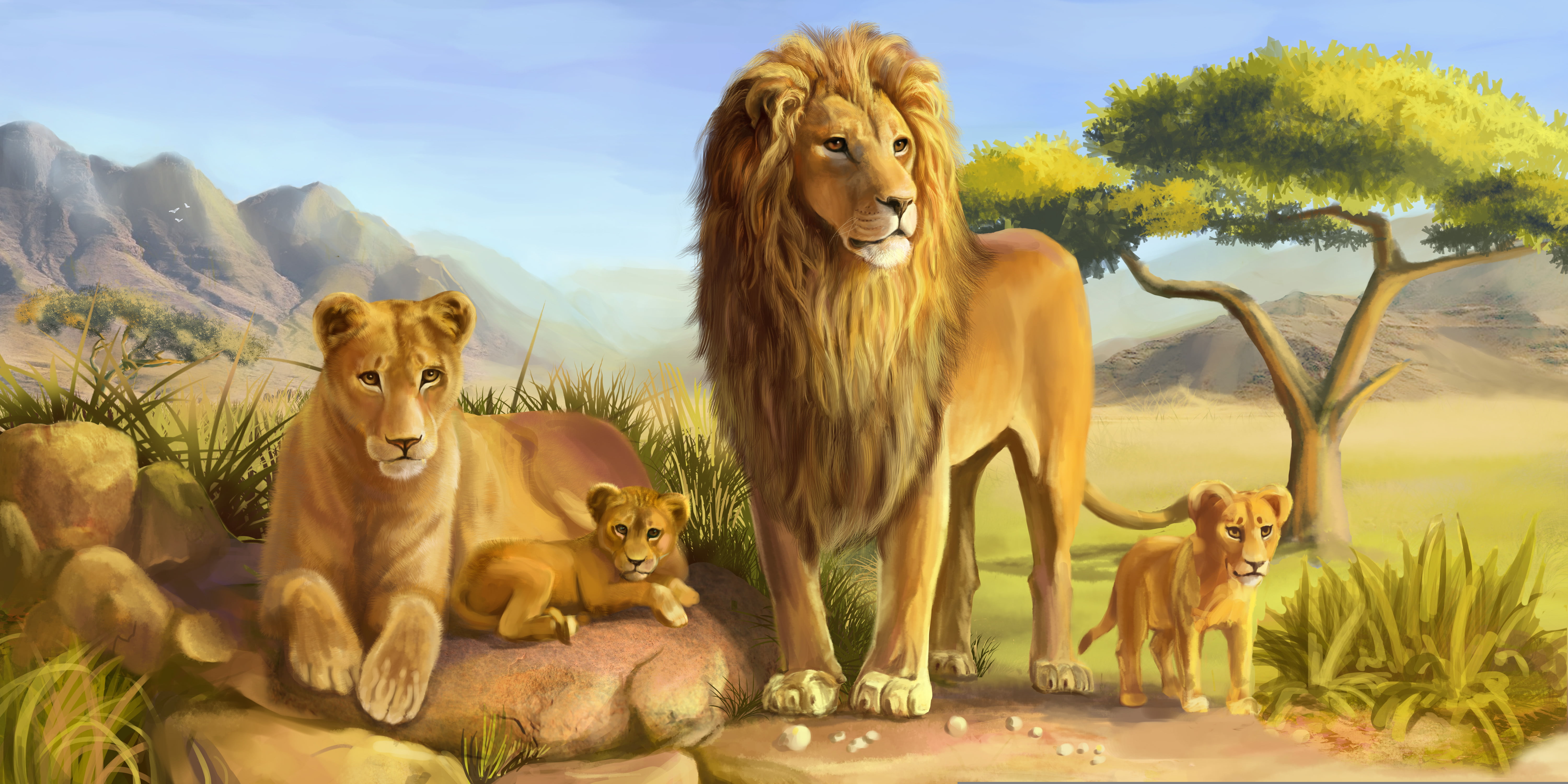 day, carnivore, representation, group Of Animals, feline, cats, undomesticated Cat, animal representation, animal themes, lion - Feline, 5K, africa, domestic, HD Wallpaper