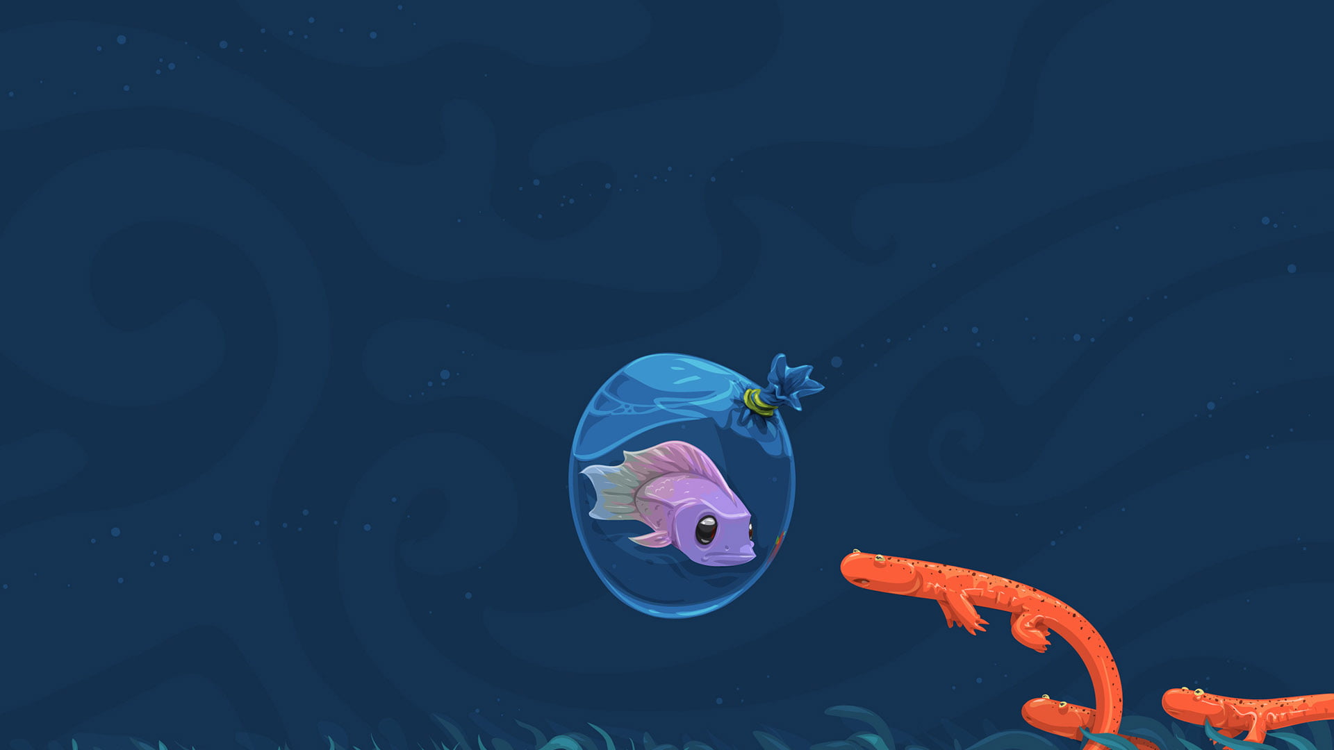 outdoors, marine, animal, water, invertebrate, vertebrate, ocean, jellyfish, 1080P, art, sea life, sea, globule, sky, no people, funny, clouds, night, HD Wallpaper