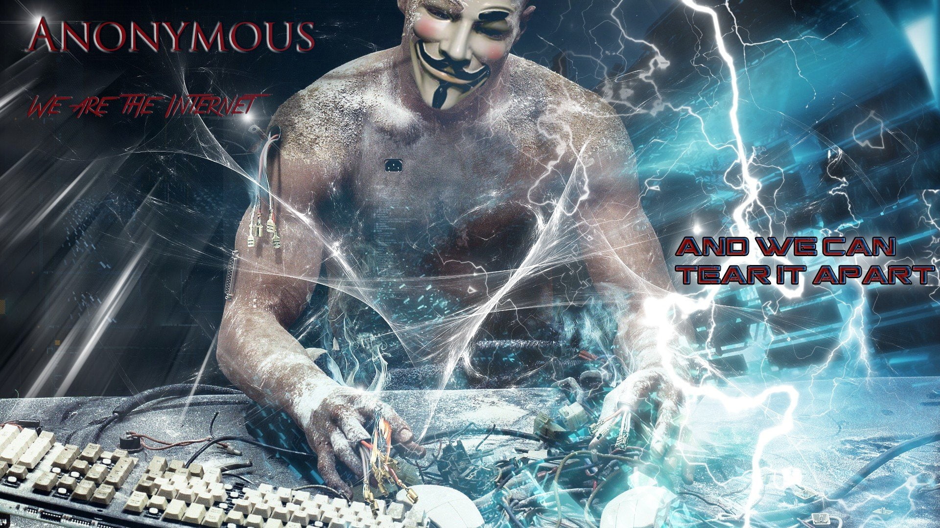1080P, dom, hacking, technology, Anonymous, Internet, 4chan, computer, HD Wallpaper