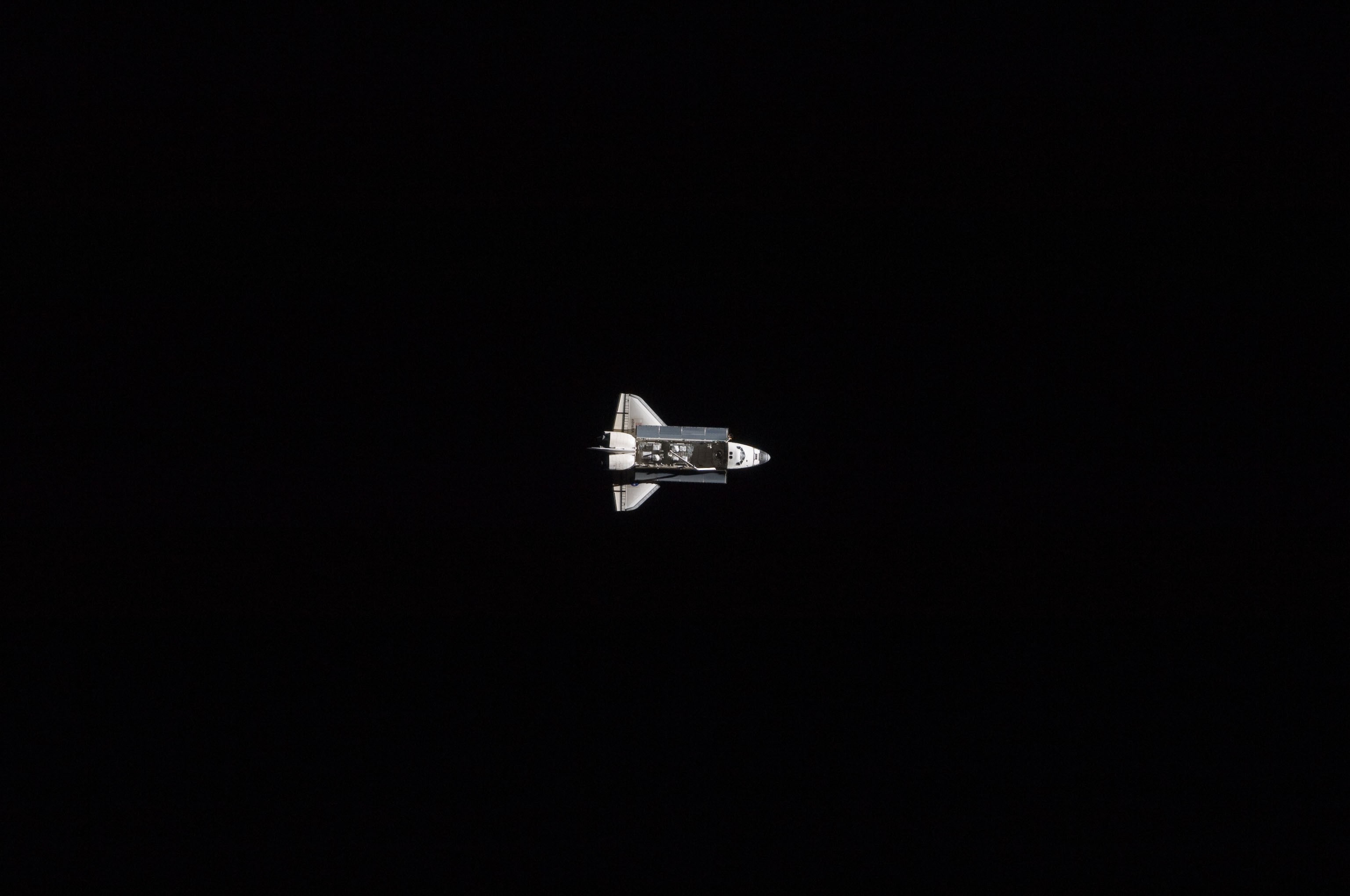 space, 2K, Space Station, single object, air vehicle, nature, plane, mid-air, studio shot, indoors, transportation, black background, mode of transportation, HD Wallpaper