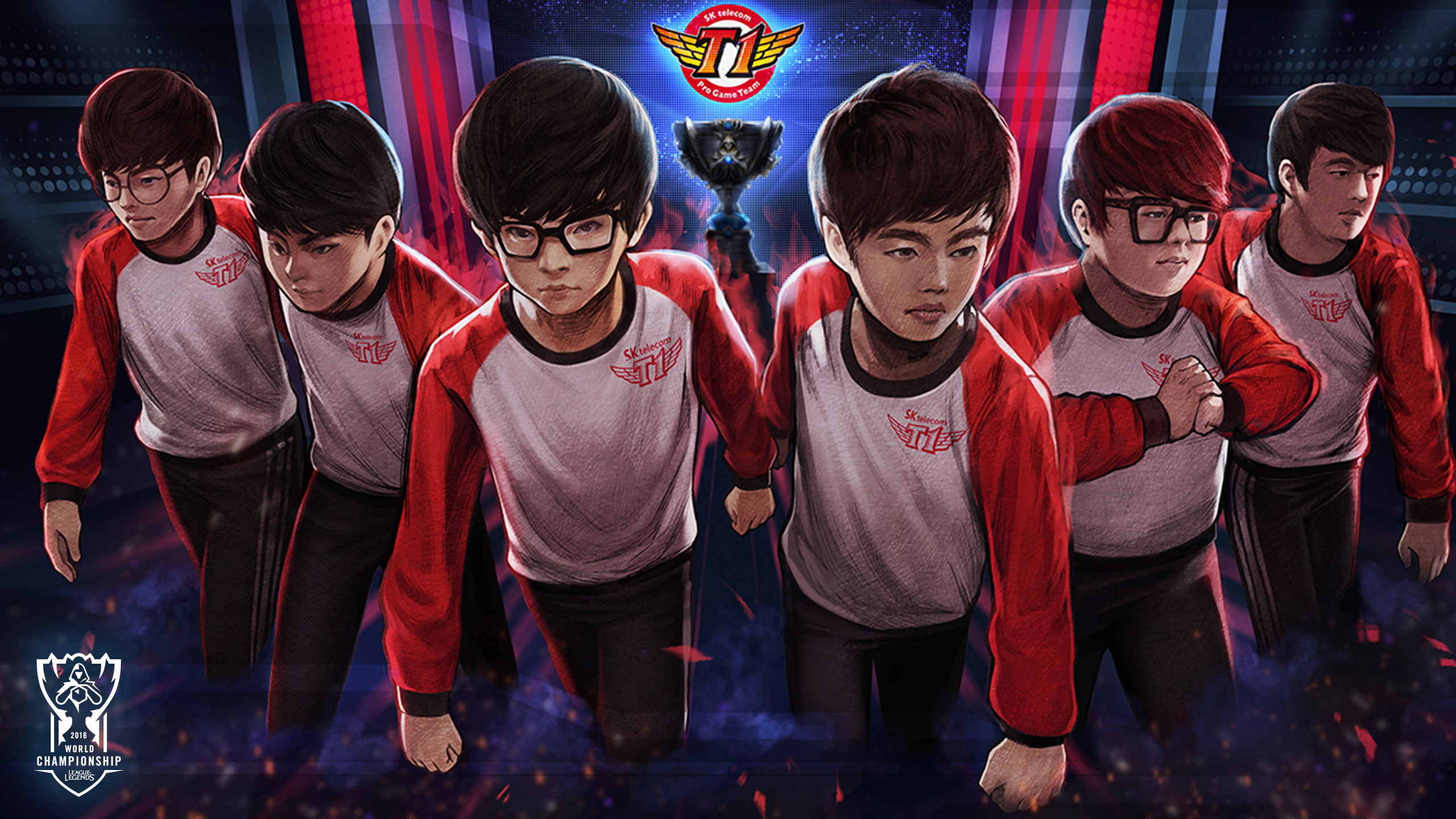 SKT T1, League Of Legends, 2K, HD Wallpaper