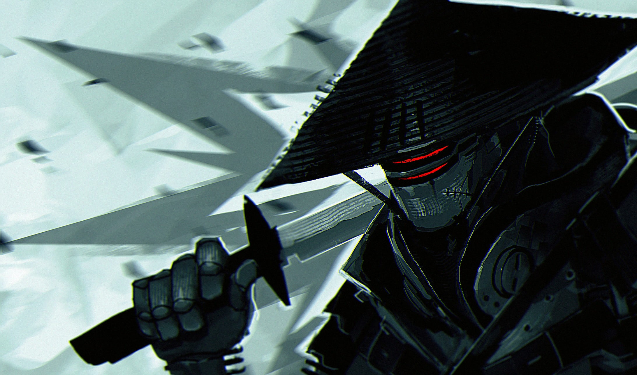 Rives Alexis, success, sword, close-up, pattern, sunlight, clothing, no people, metal, nature, achievement, overwatch, outdoors, black color, day, ninja robots, HD Wallpaper