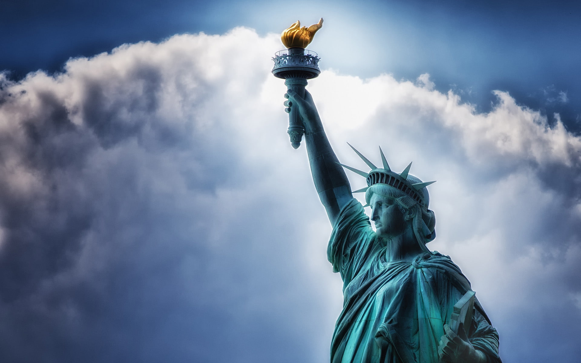 whole, liberty, city, became, symbol, time, country, officially, october, unveiled, 1080P, hd, statue, tpodocna, HD Wallpaper
