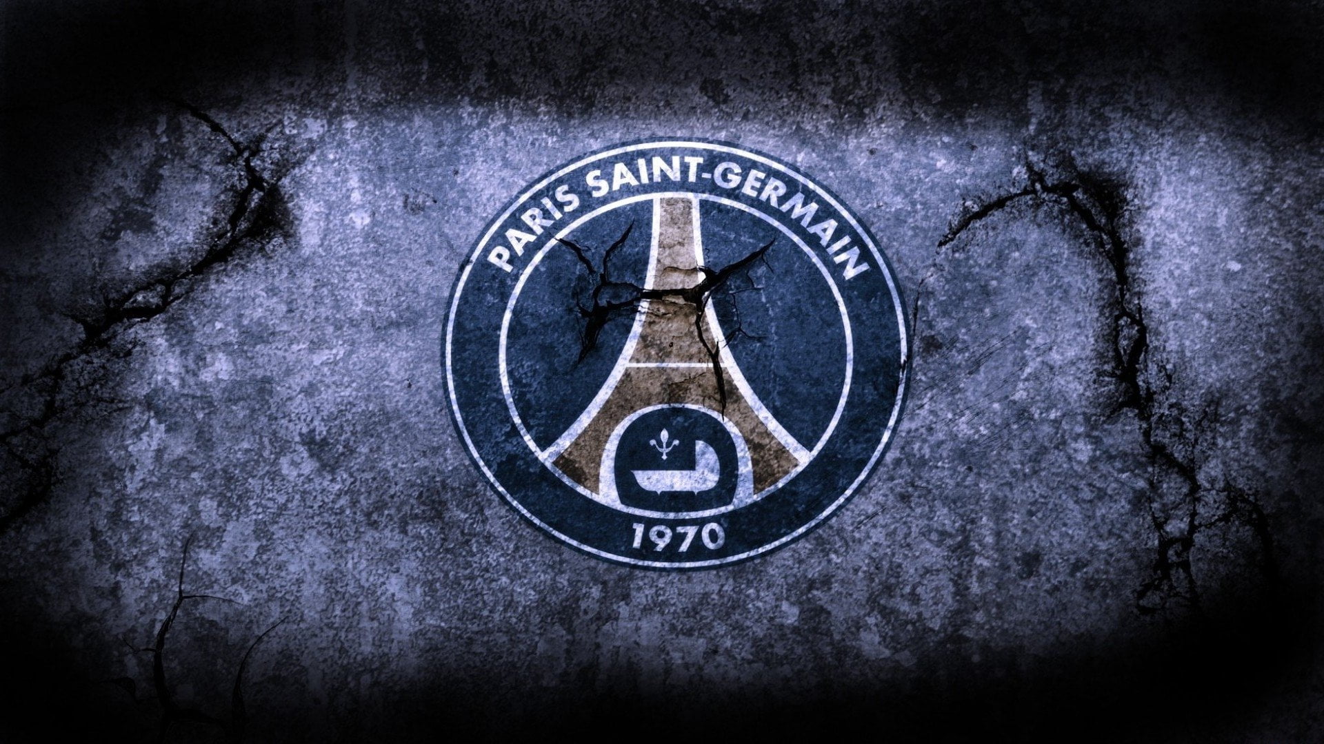 geometric shape, shape, wall - building feature, 1080P, close-up, no people, PSG, sign, indoors, Soccer, textured, old, textured effect, Paris Saint-Germain F.C., HD Wallpaper
