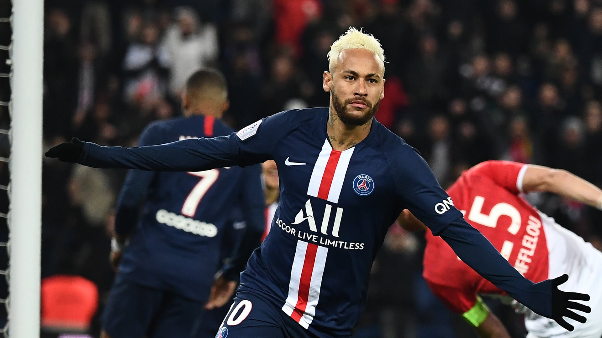 1080P, Neymar JR., Paris Saint-Germain, Paris, HD Wallpaper