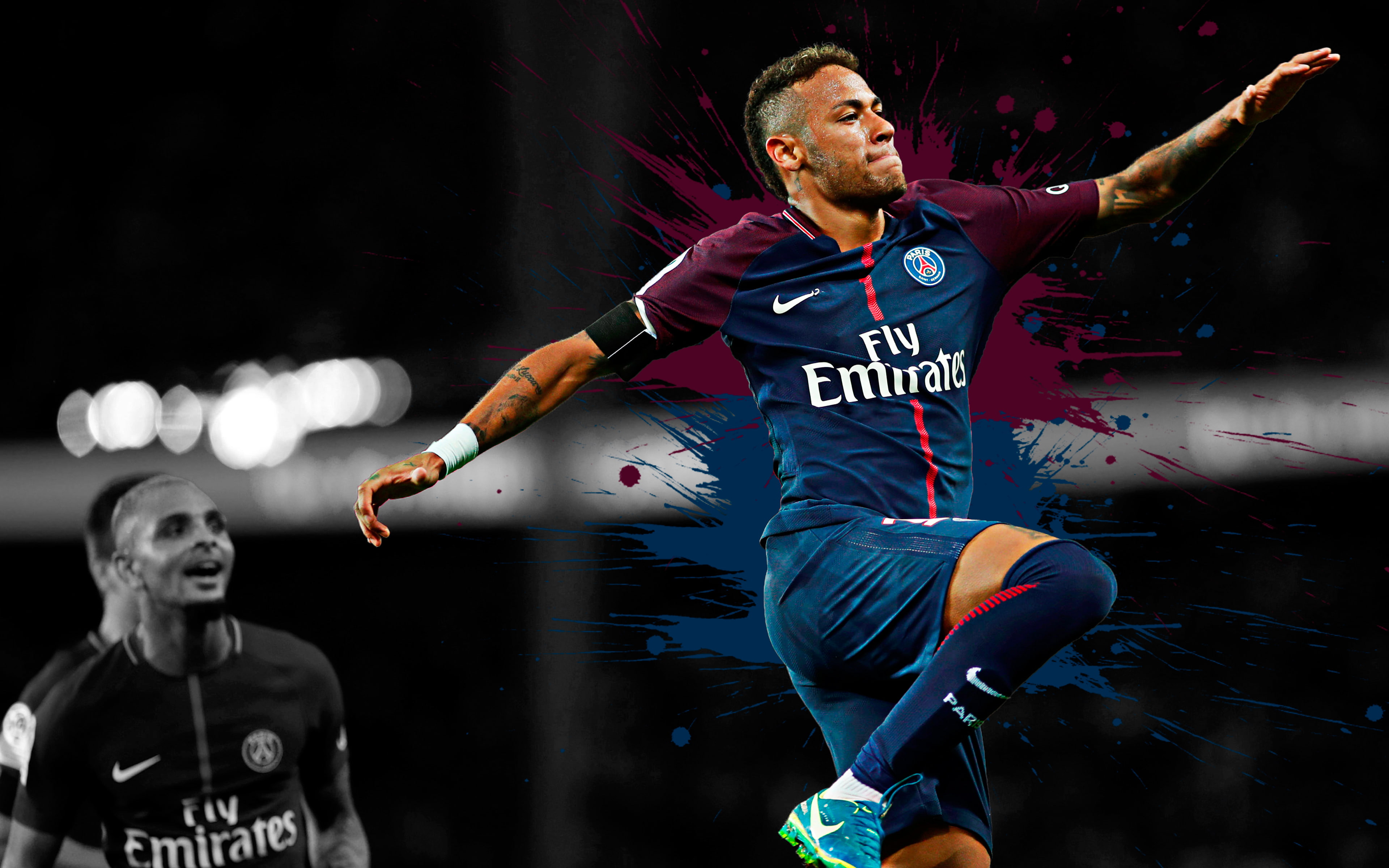 Soccer, Paris Saint-Germain F.C., 4K, Neymar, HD Wallpaper