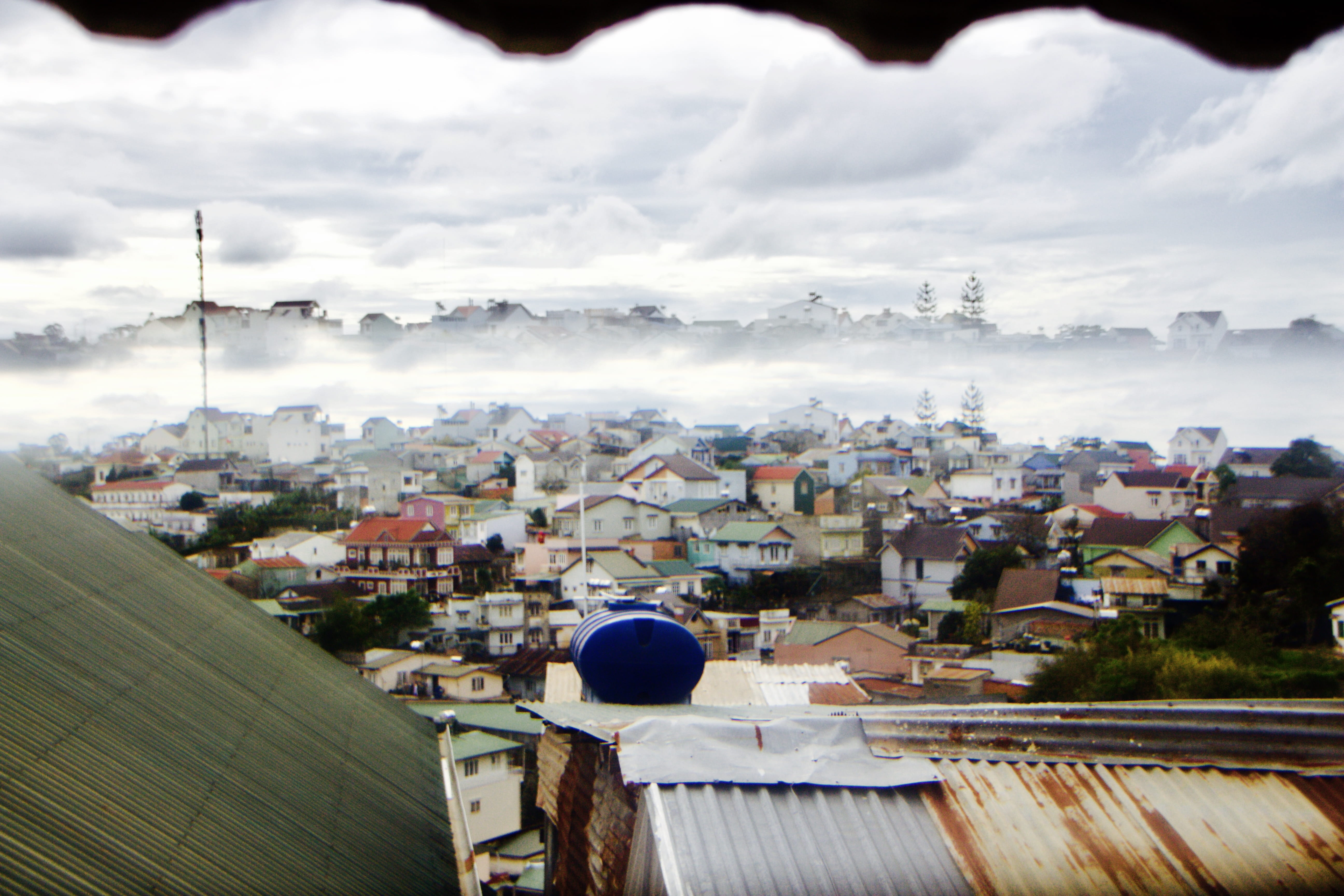 dalat, architecture, house, residential district, day, mountain, vietnam, cityscape, nature, building exterior, cloud - sky, roof, outdoors, building, built structure, HD Wallpaper