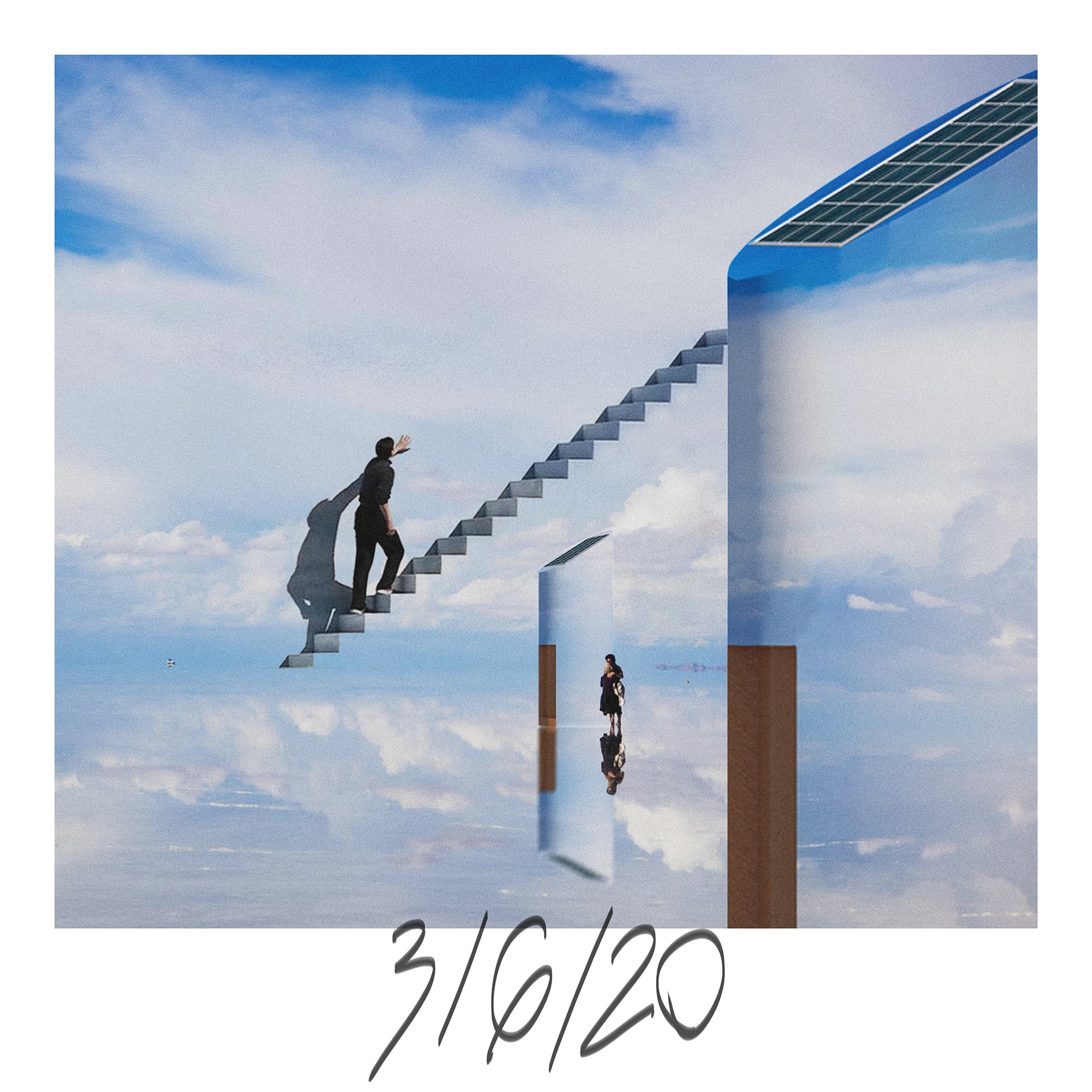 clouds, architecture, polaroids, Quarantine, salt lakes, salt, mirror, 1080P, The Truman Show, Phone HD Wallpaper