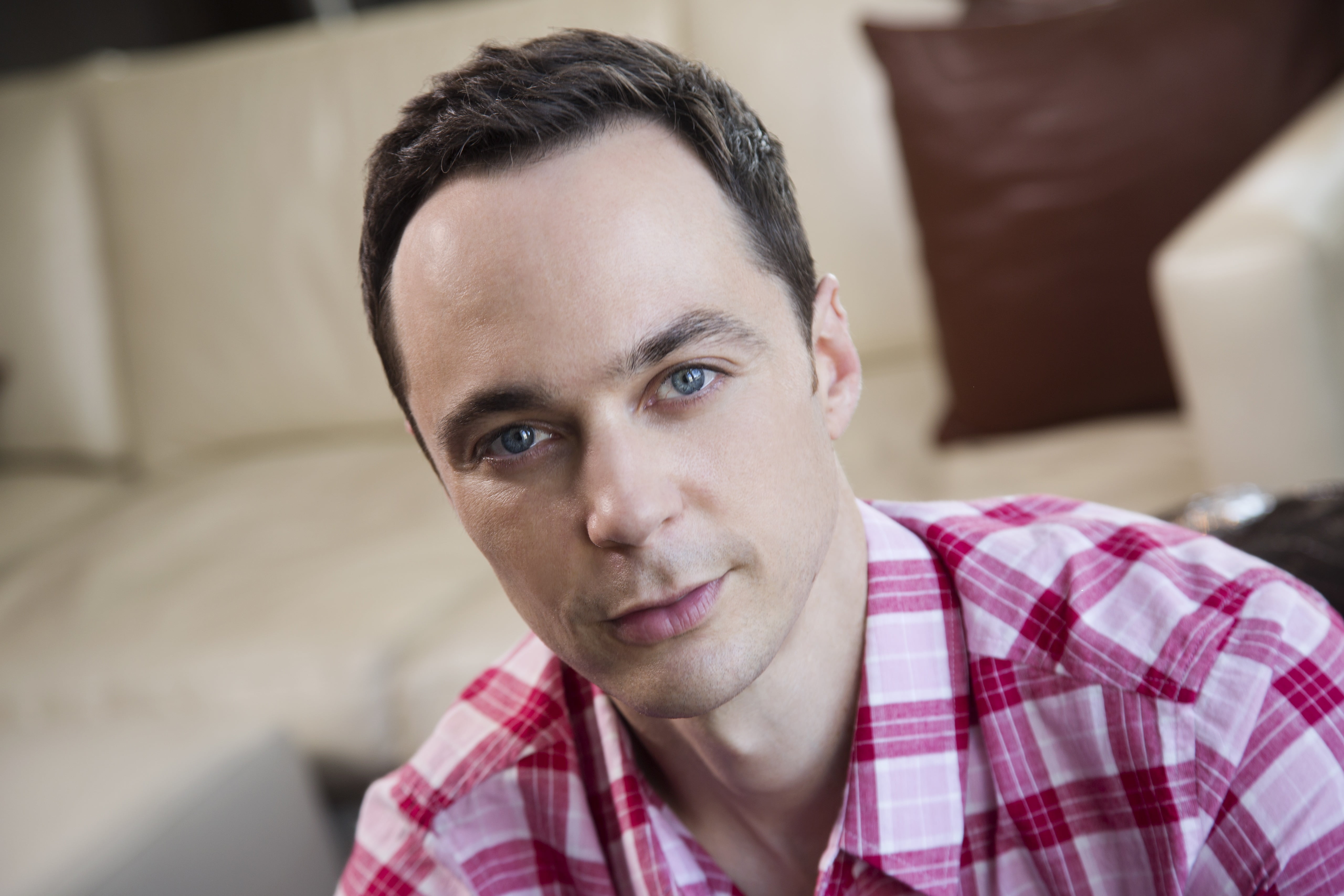 close-up, people, cheerful, actor, one Man Only, headshot, checked pattern, happiness, contemplation, beautiful, casual Clothing, adults Only, content, HD Wallpaper