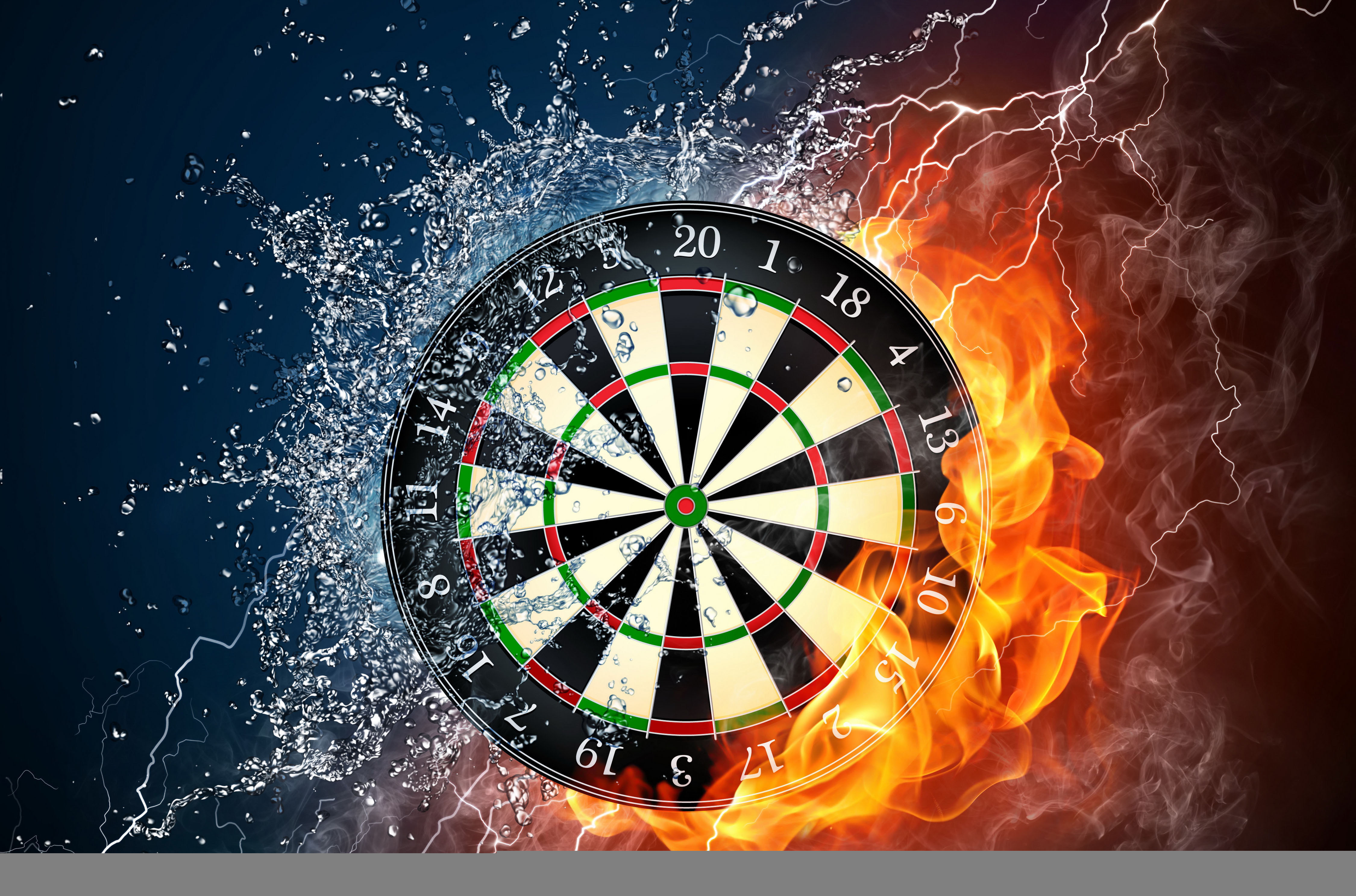 Darts, elements, burning, pattern, geometric shape, flame, smoke, sign, target, black, night, outdoors, fire - natural phenomenon, shape, water, HD Wallpaper
