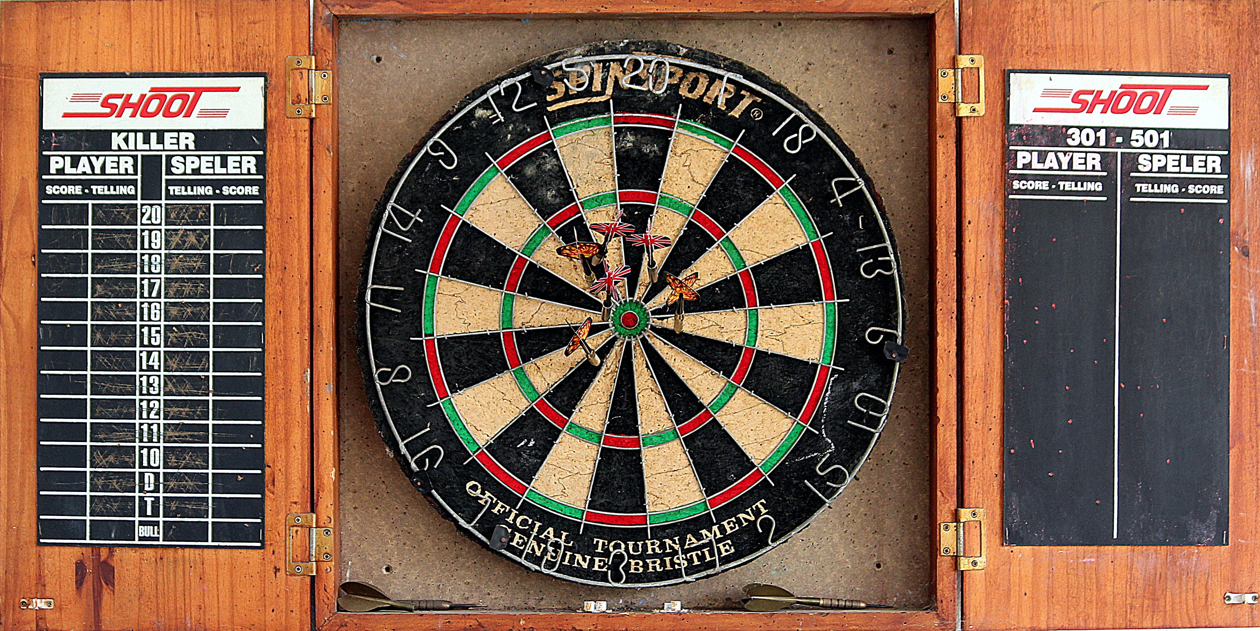 shape, accuracy, leisure activity, game of darts, center, dart board, geometric shape, day, pattern, skill, play, precision sports, wood - material, text, HD Wallpaper
